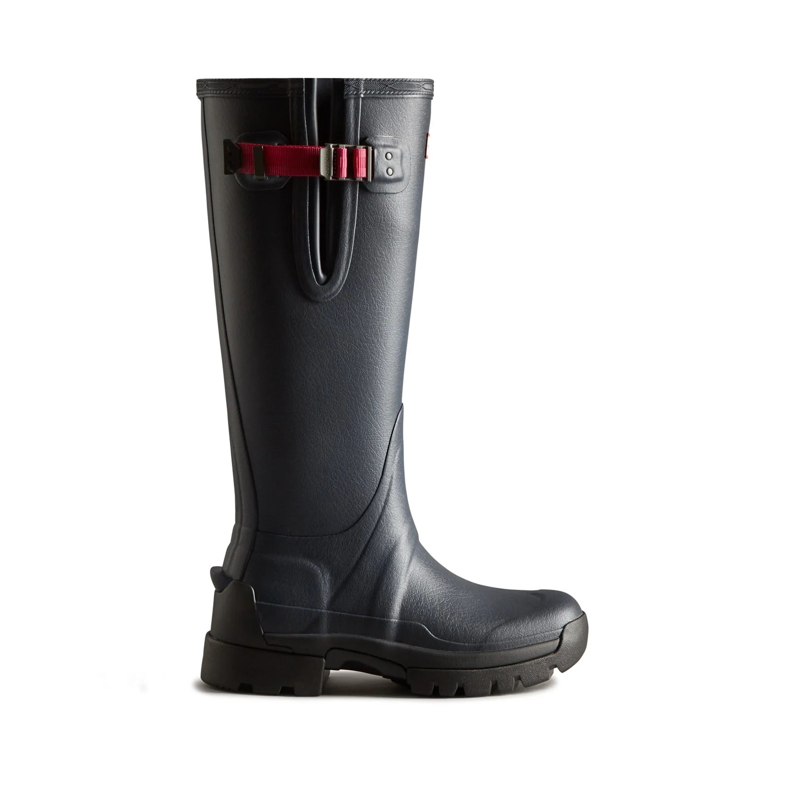 Hunter Womens Balmoral Adjustable Neoprene Lined Wellington Navy
