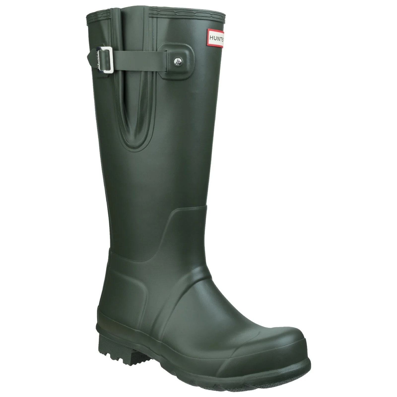 Hunter Mens Original Side Adjustable Wellington Boots Dark Olive - Image 5