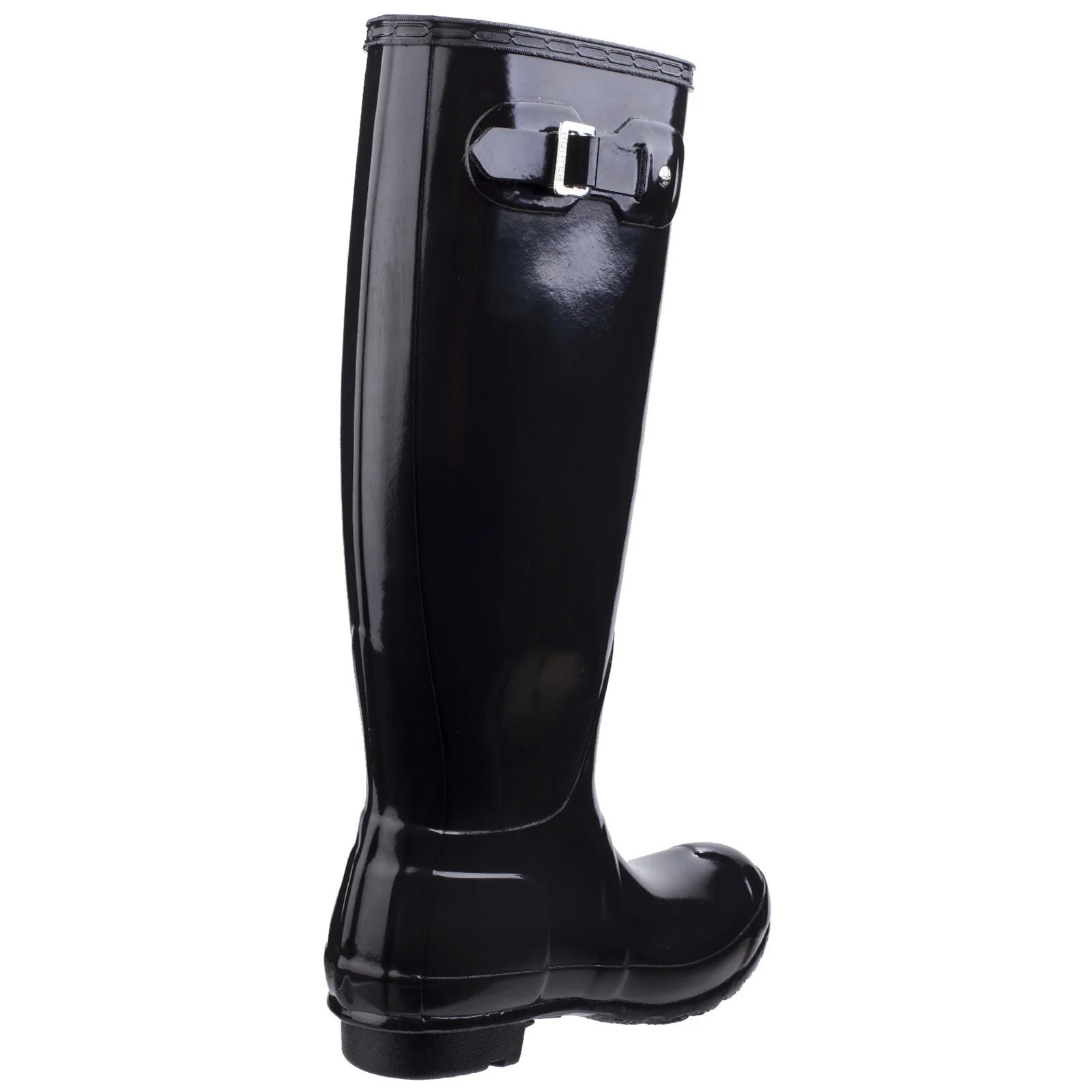 Hunter Womens Original Tall Gloss Wellington Boots Black - Image 4