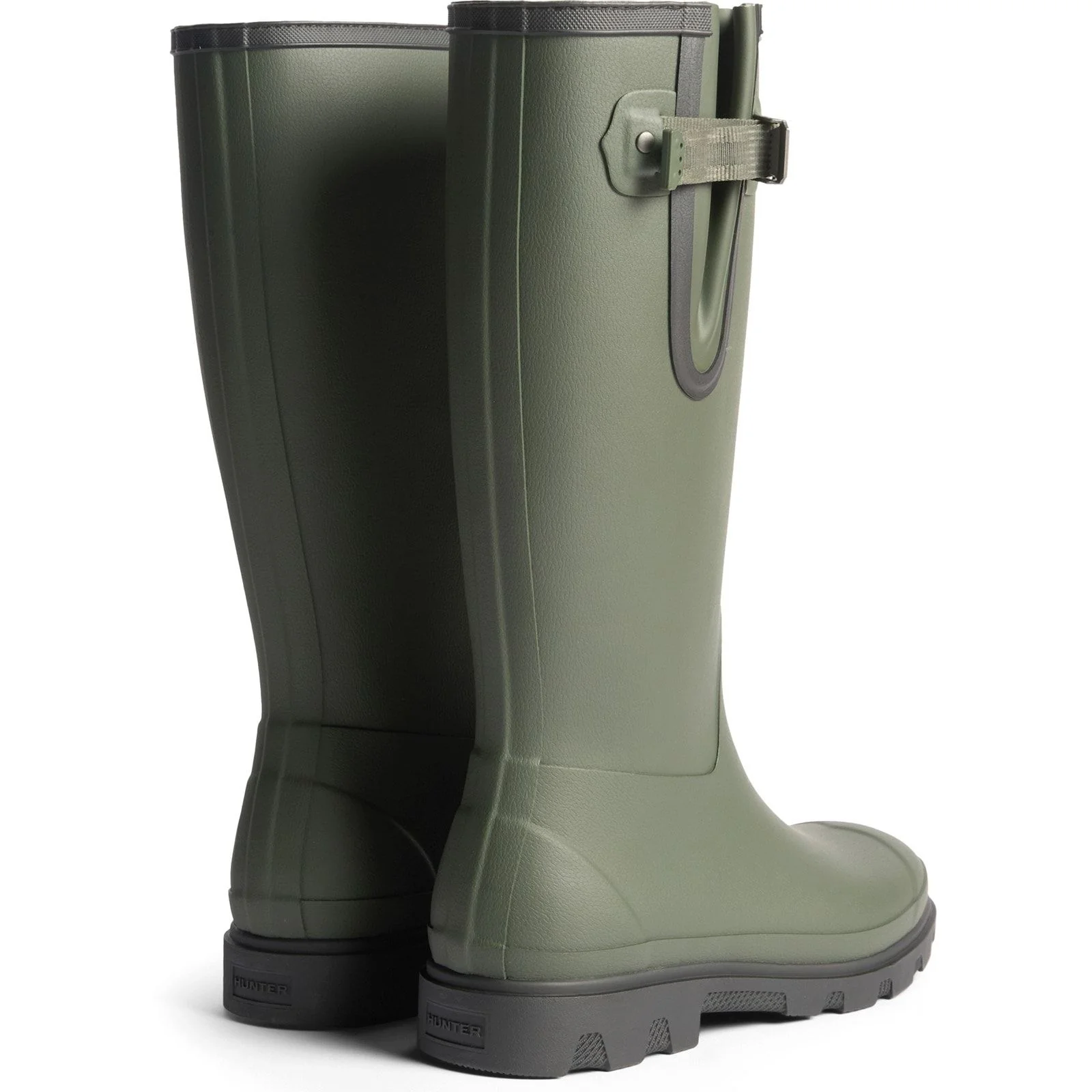 Hunter Womens Field Downpour Boot Dark Olive/Black - Image 3