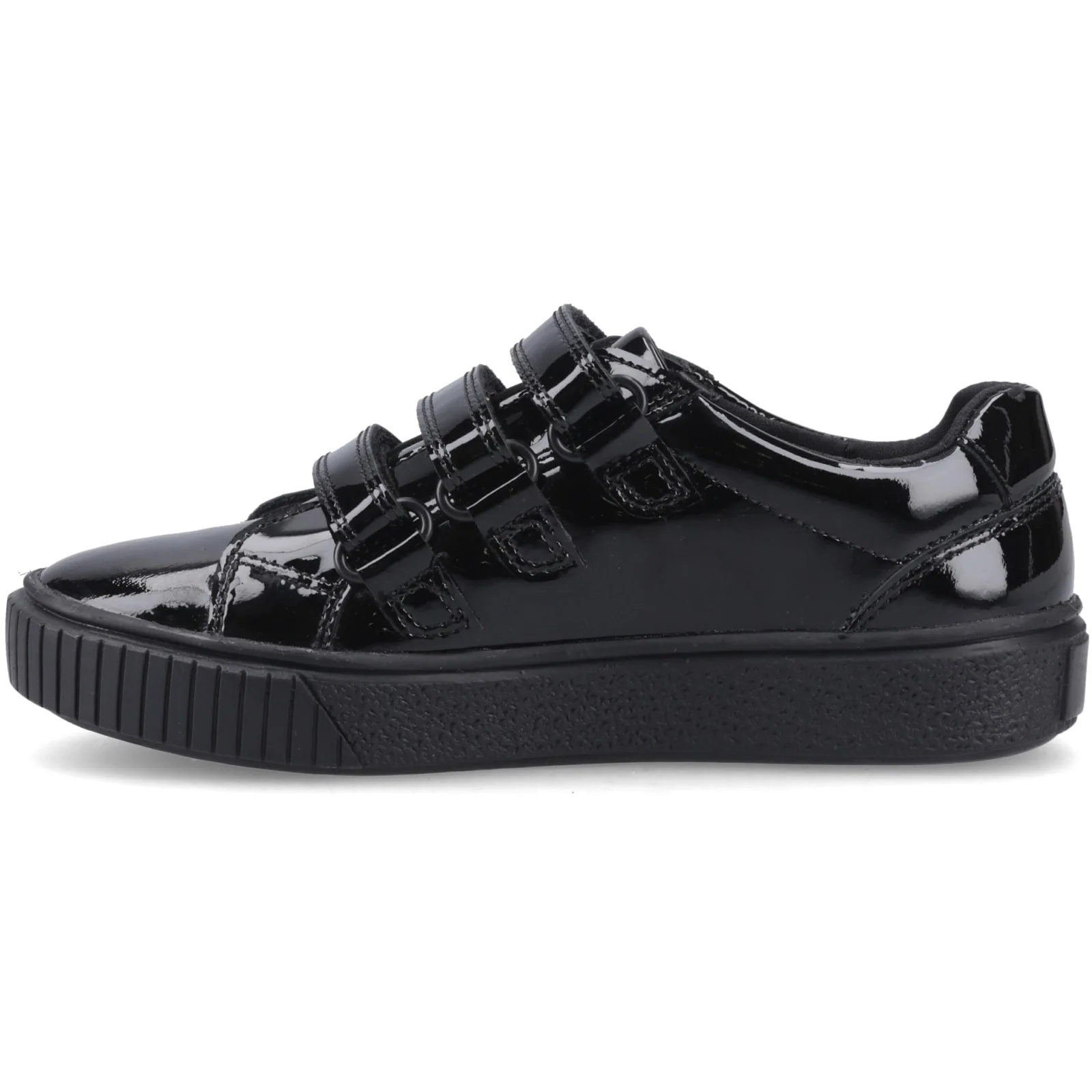 Hush Puppies Girls ELSIE TOUCH FASTENING SN Black Patent - Image 2