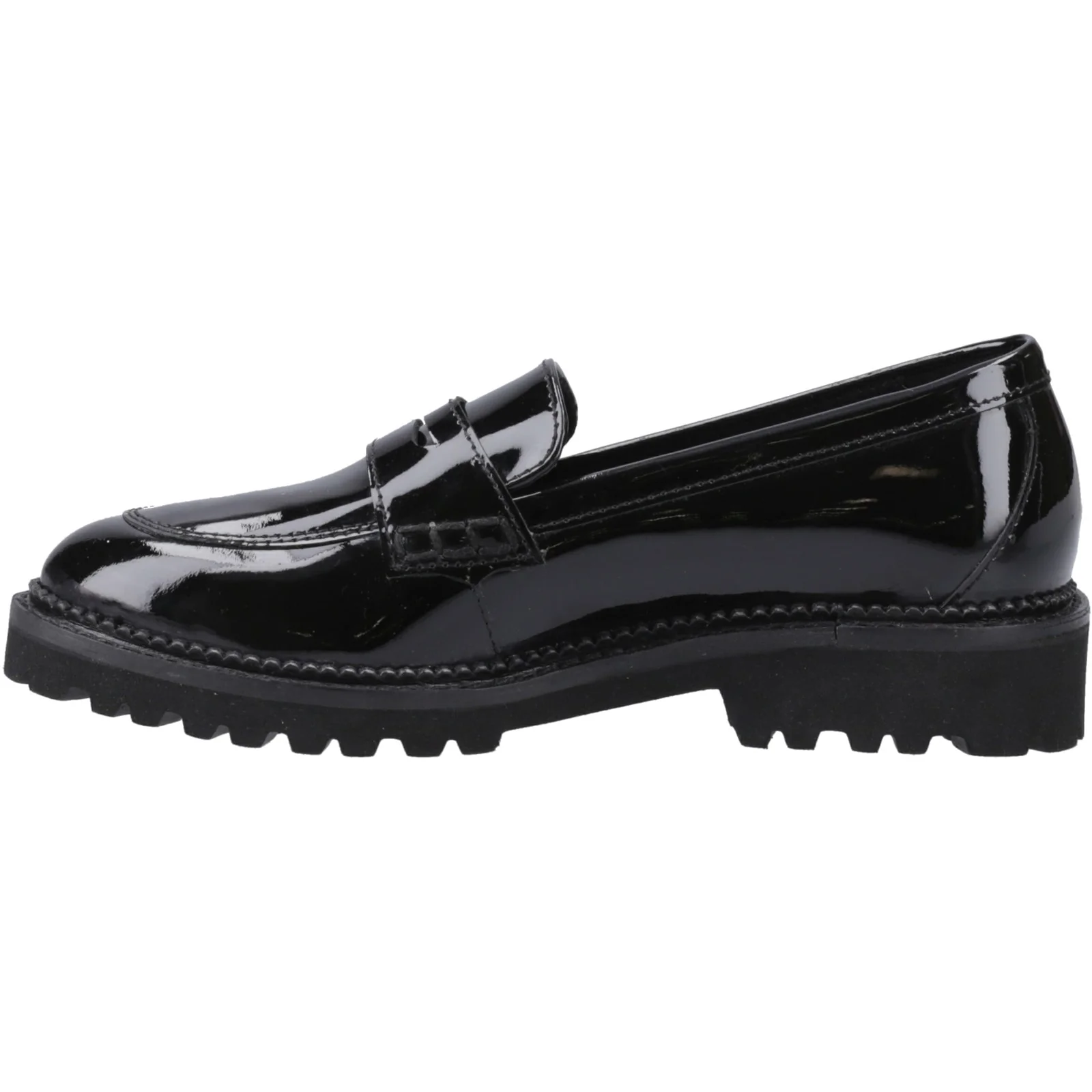 Hush Puppies Girls Grazia Loafer Patent Snr Black - Image 2