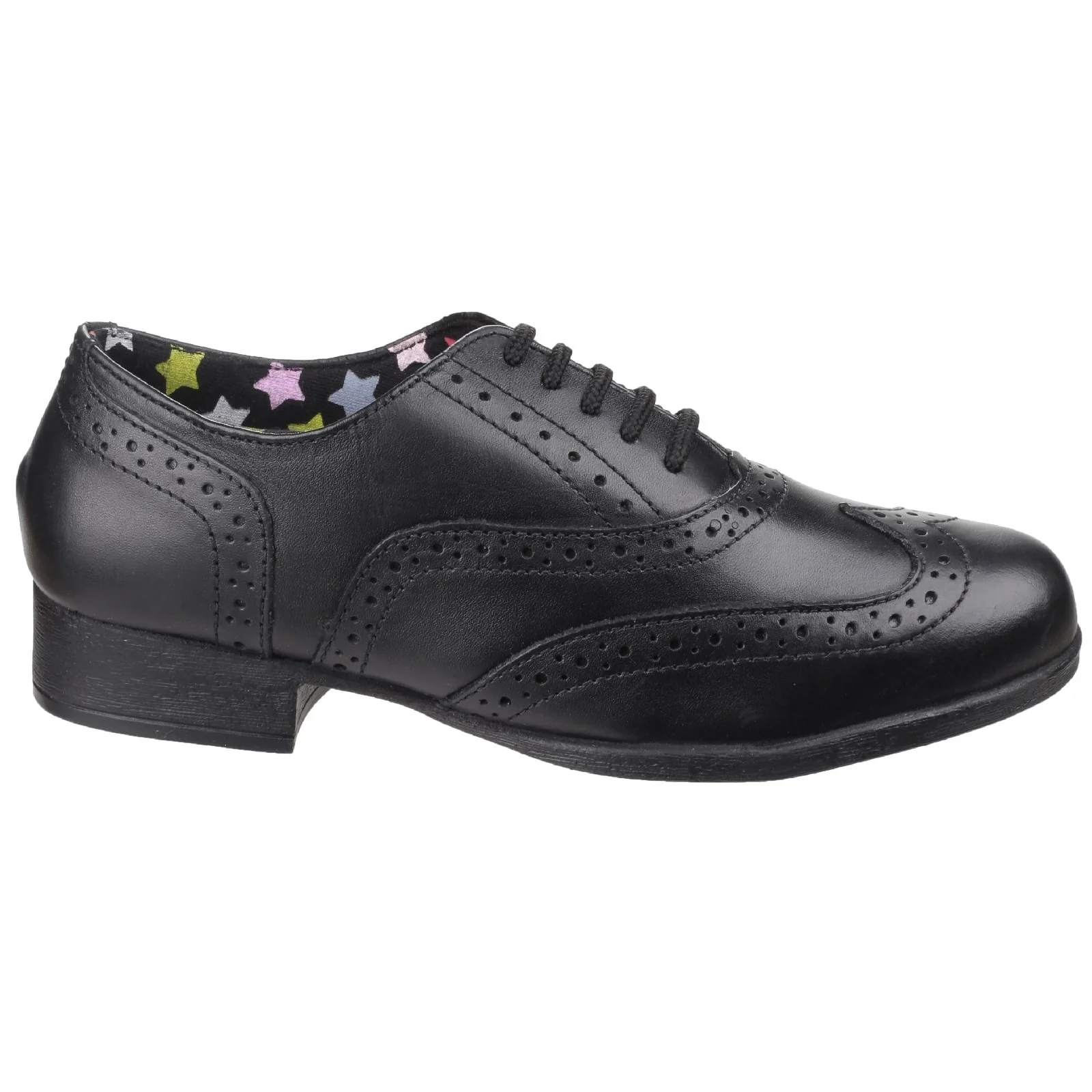 Hush Puppies Girls Kada Junior School Shoe Black