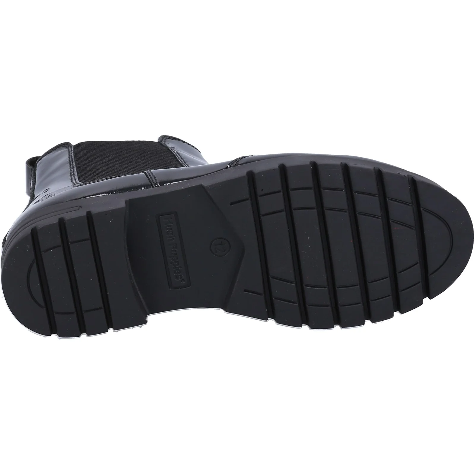 Hush Puppies Girls Laura Patent SNR Chelsea Black - Image 2