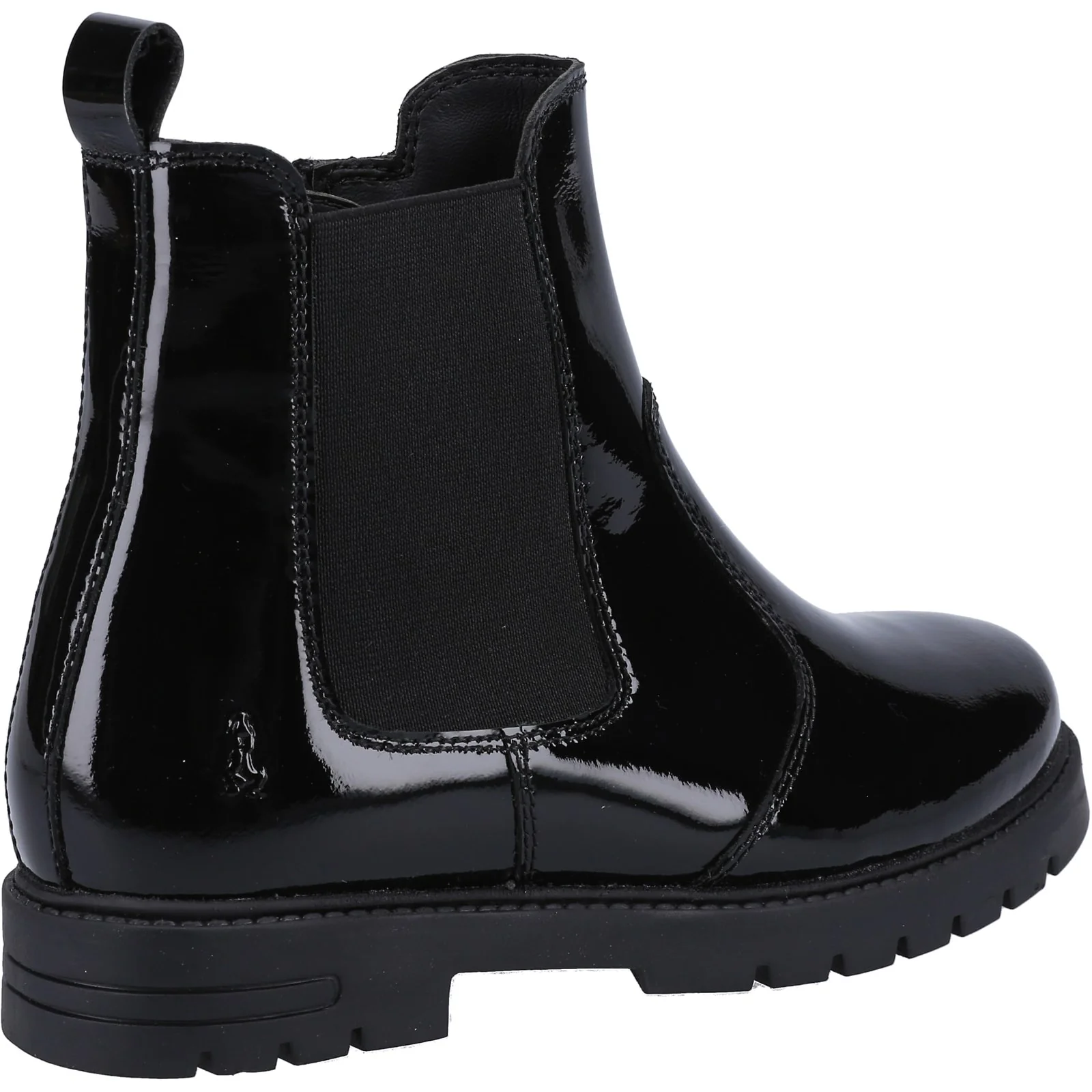 Hush Puppies Girls Laura Patent SNR Chelsea Black - Image 3