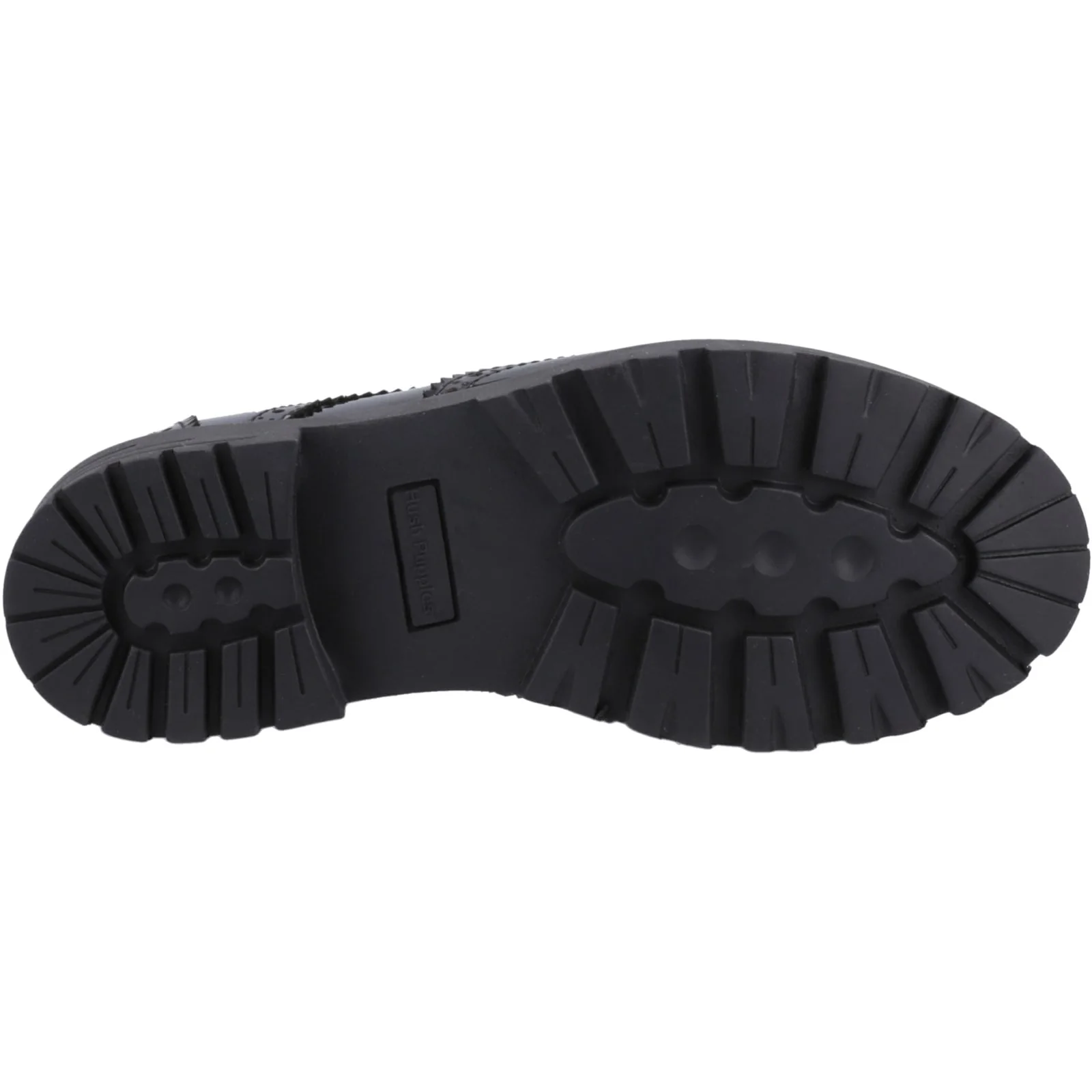 Hush Puppies Girls Maxine Patent Senior Shoe Black - Image 3