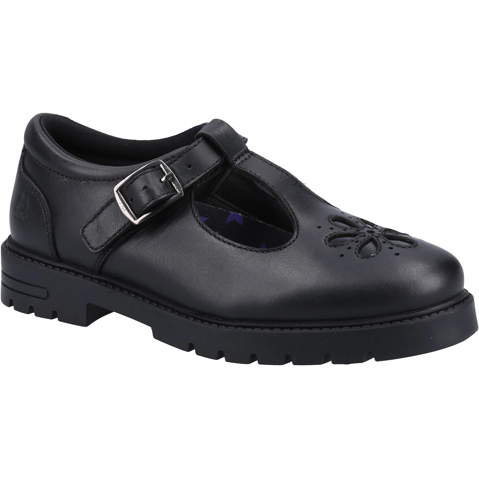 Hush Puppies Junior Girls Fiona JNR Shoe Black - Image 4