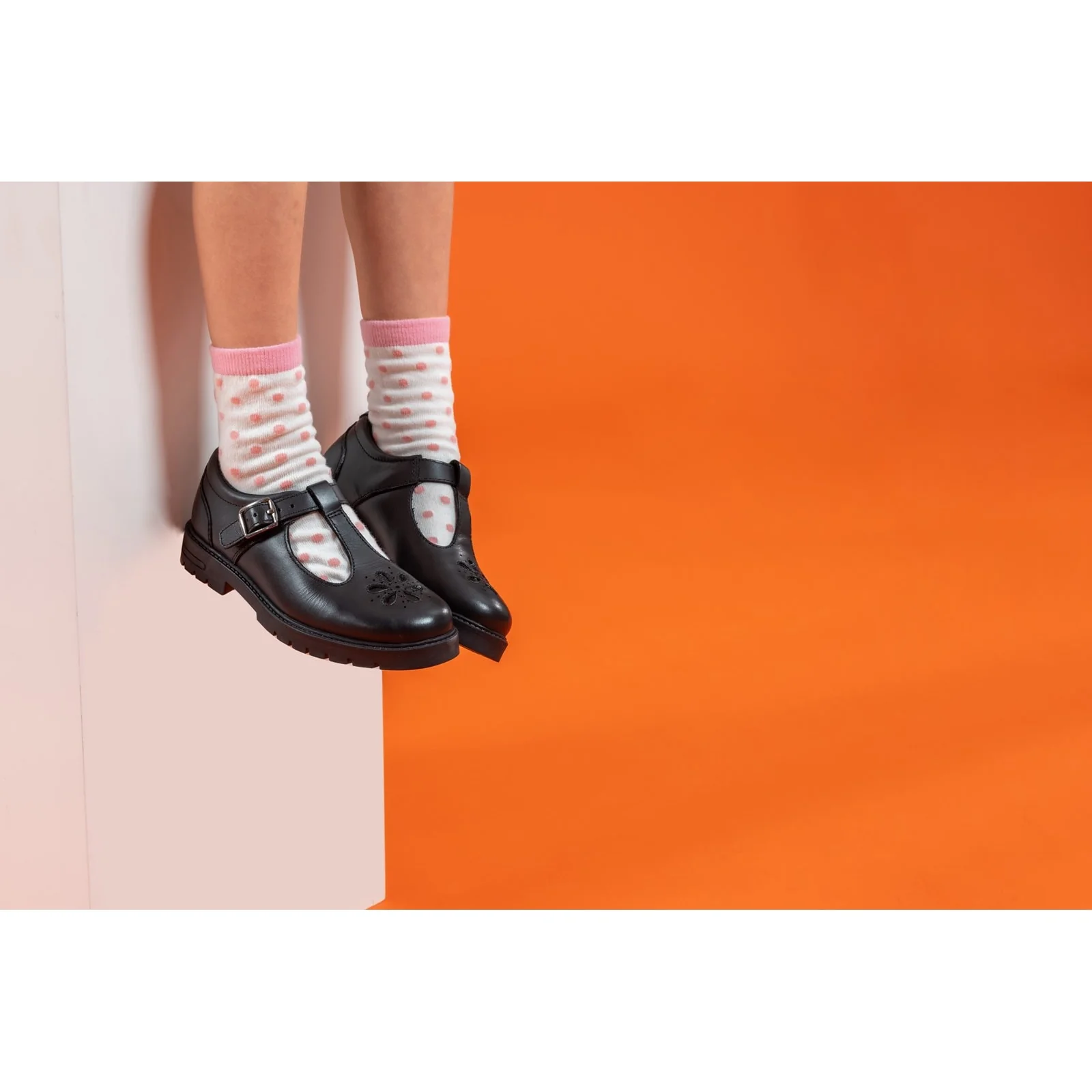 Hush Puppies Junior Girls Fiona JNR Shoe Black - Image 5