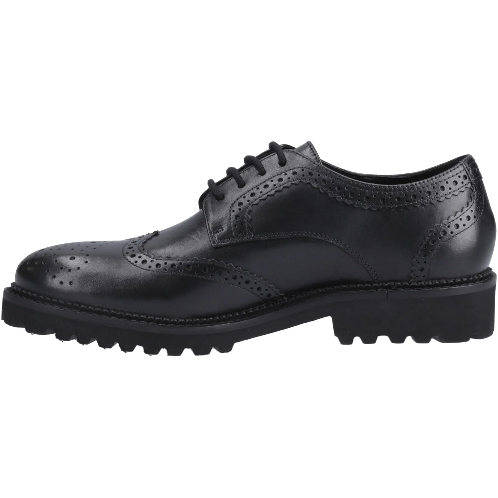 Hush Puppies Junior Girls Gabi Lace Up Jnr Black - Image 2