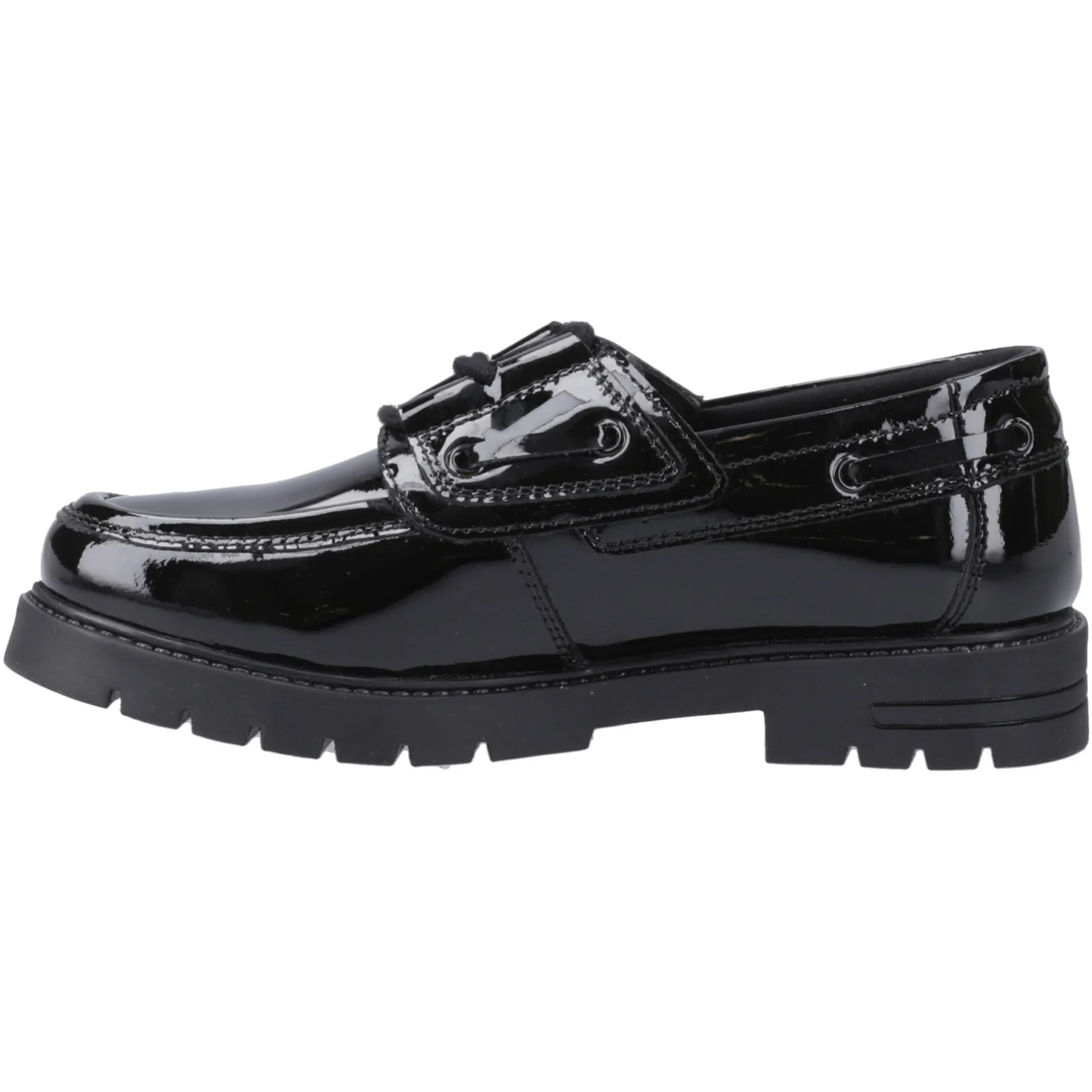 Hush Puppies Junior Girls Lucy Patent Jnr Black - Image 2