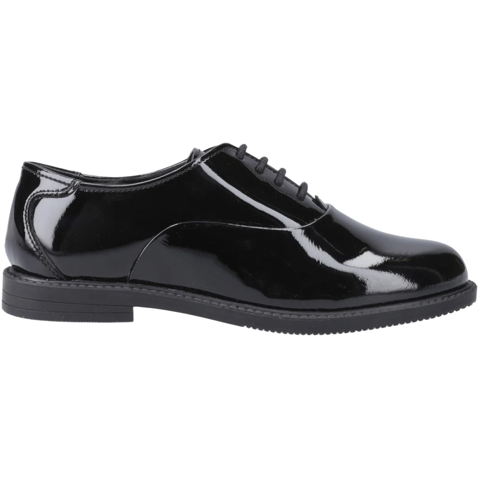 Hush Puppies Junior Girls Nellie Patent Shoe Black