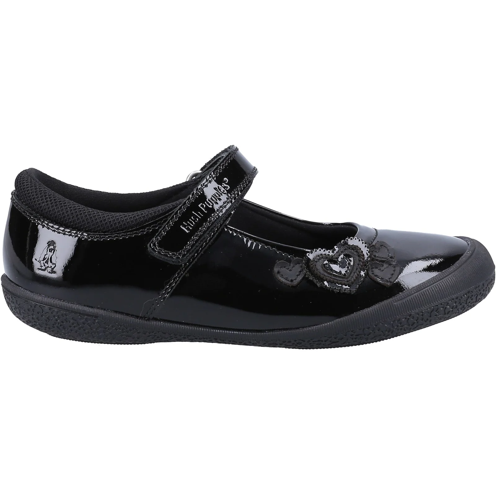Hush Puppies Junior Girls Rosanna Patent Infant Black