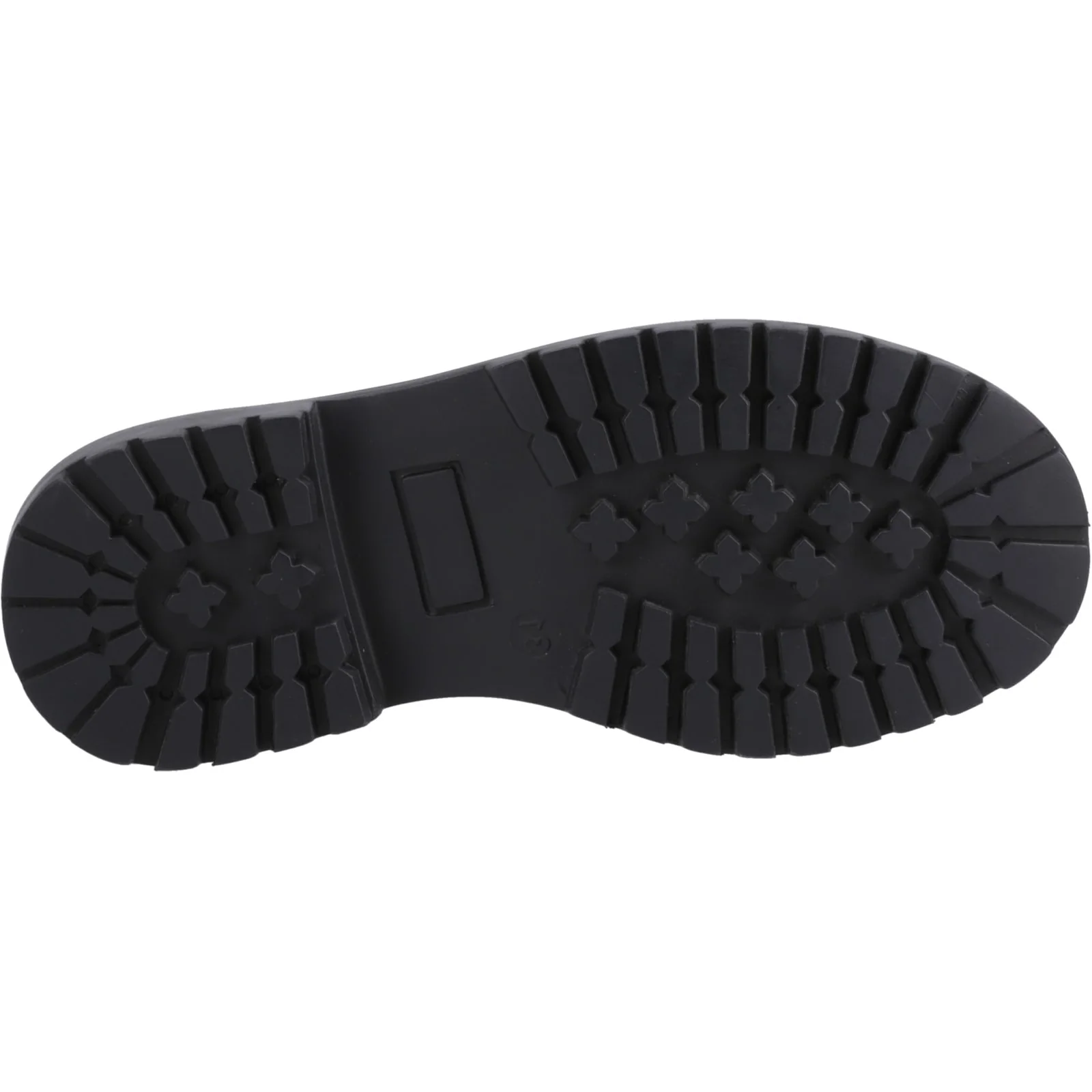 Hush Puppies Womens Abigail Patent Senior Shoe Black - Image 3