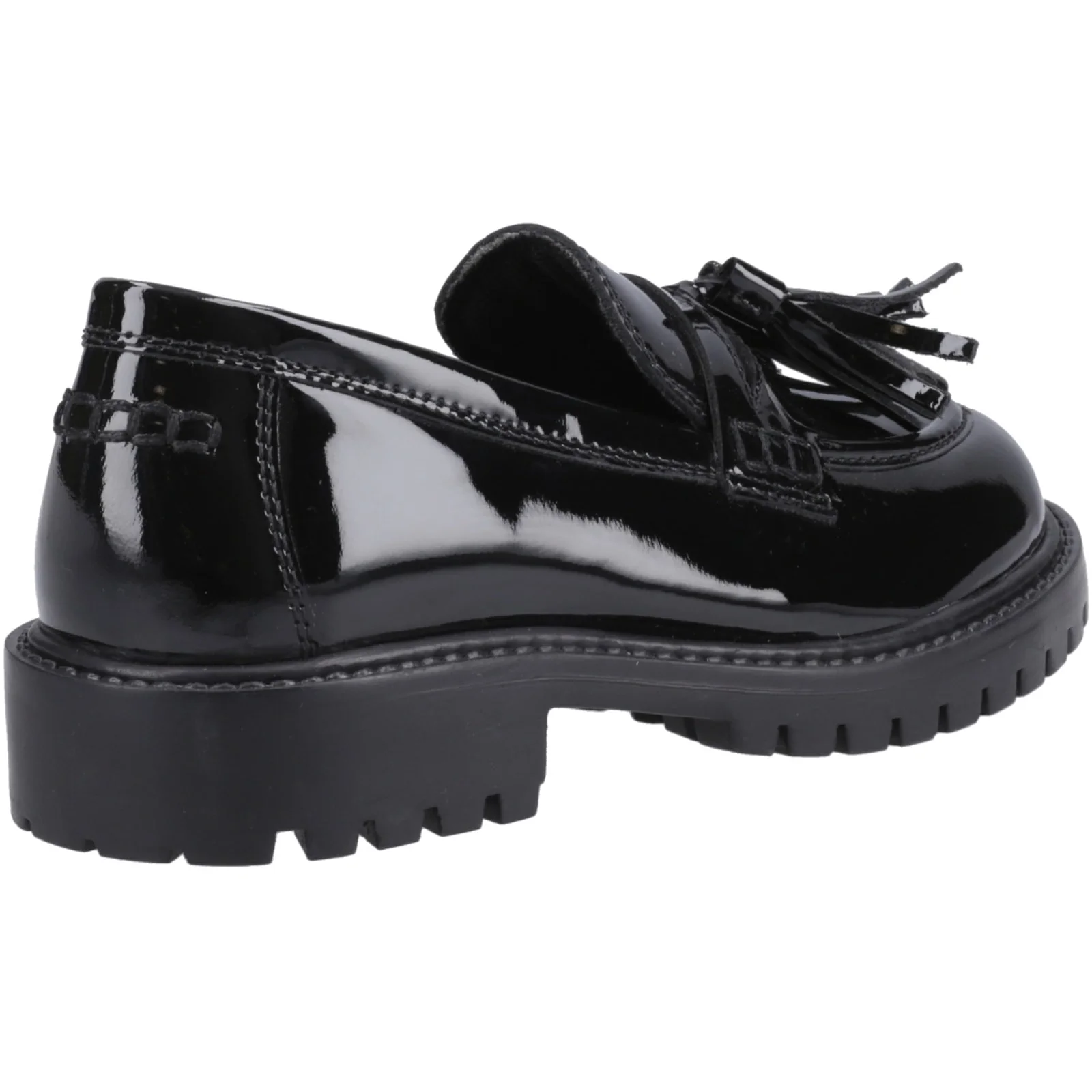 Hush Puppies Womens Abigail Patent Senior Shoe Black - Image 4