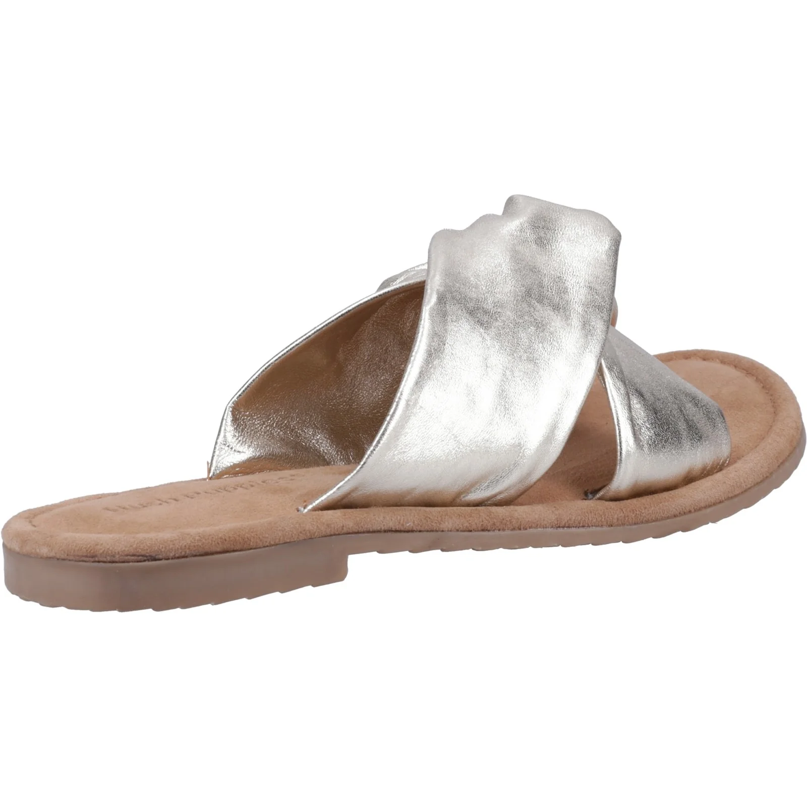 Hush Puppies Womens Amy Wide Fit Sandal Gold - Image 3