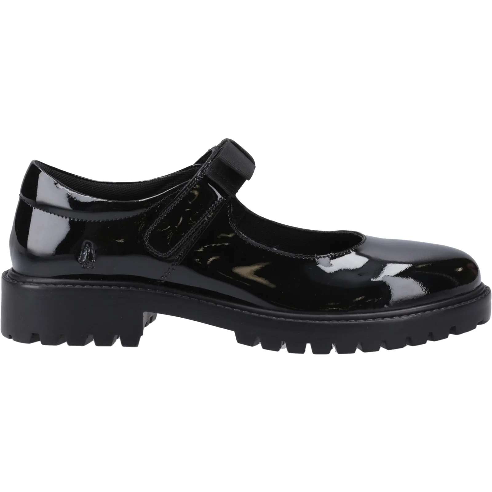 Hush Puppies Womens Astrid Bow Patent Snr Black