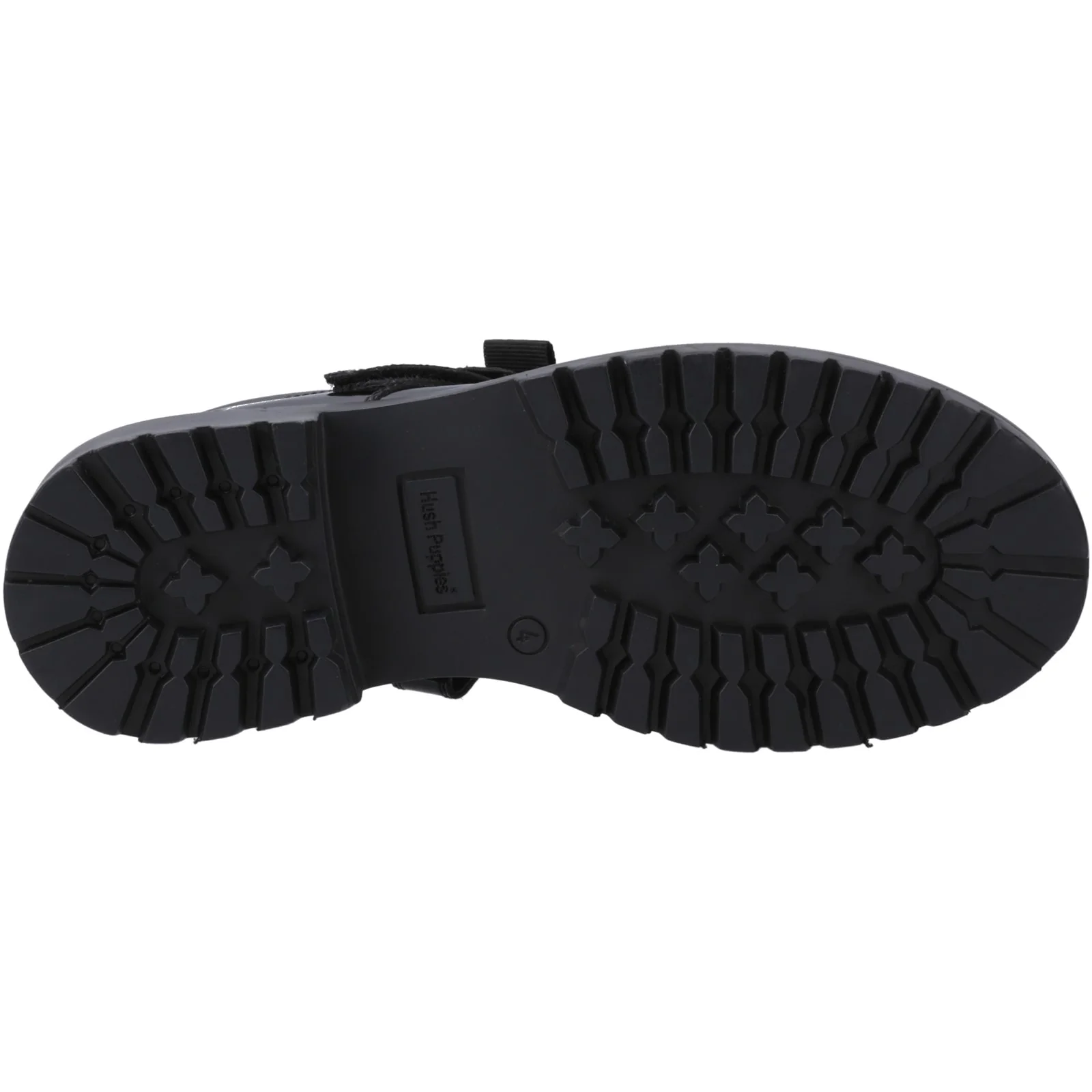 Hush Puppies Womens Astrid Bow Patent Snr Black - Image 3