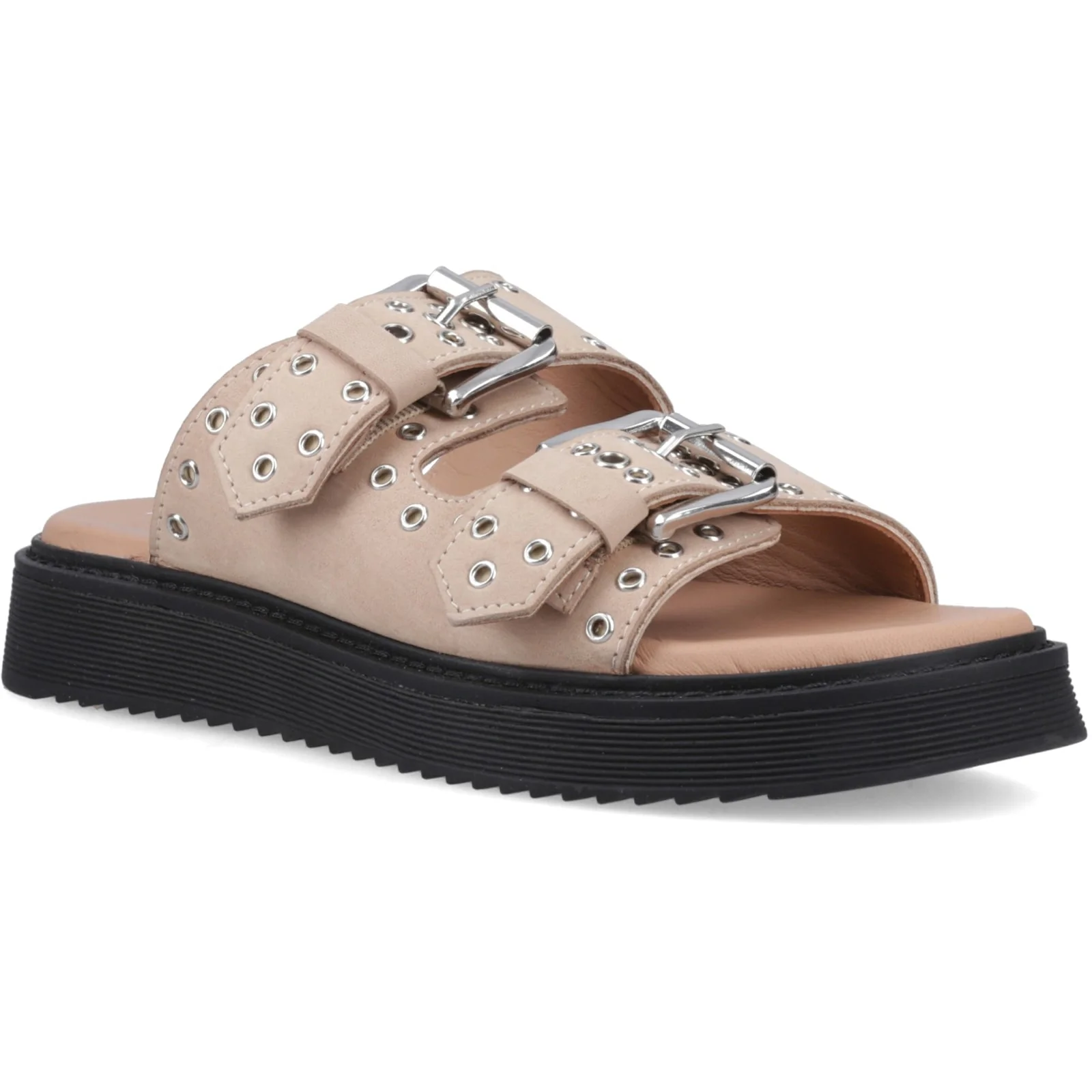 Hush Puppies Womens Christine Mule Sandal Taupe - Image 5