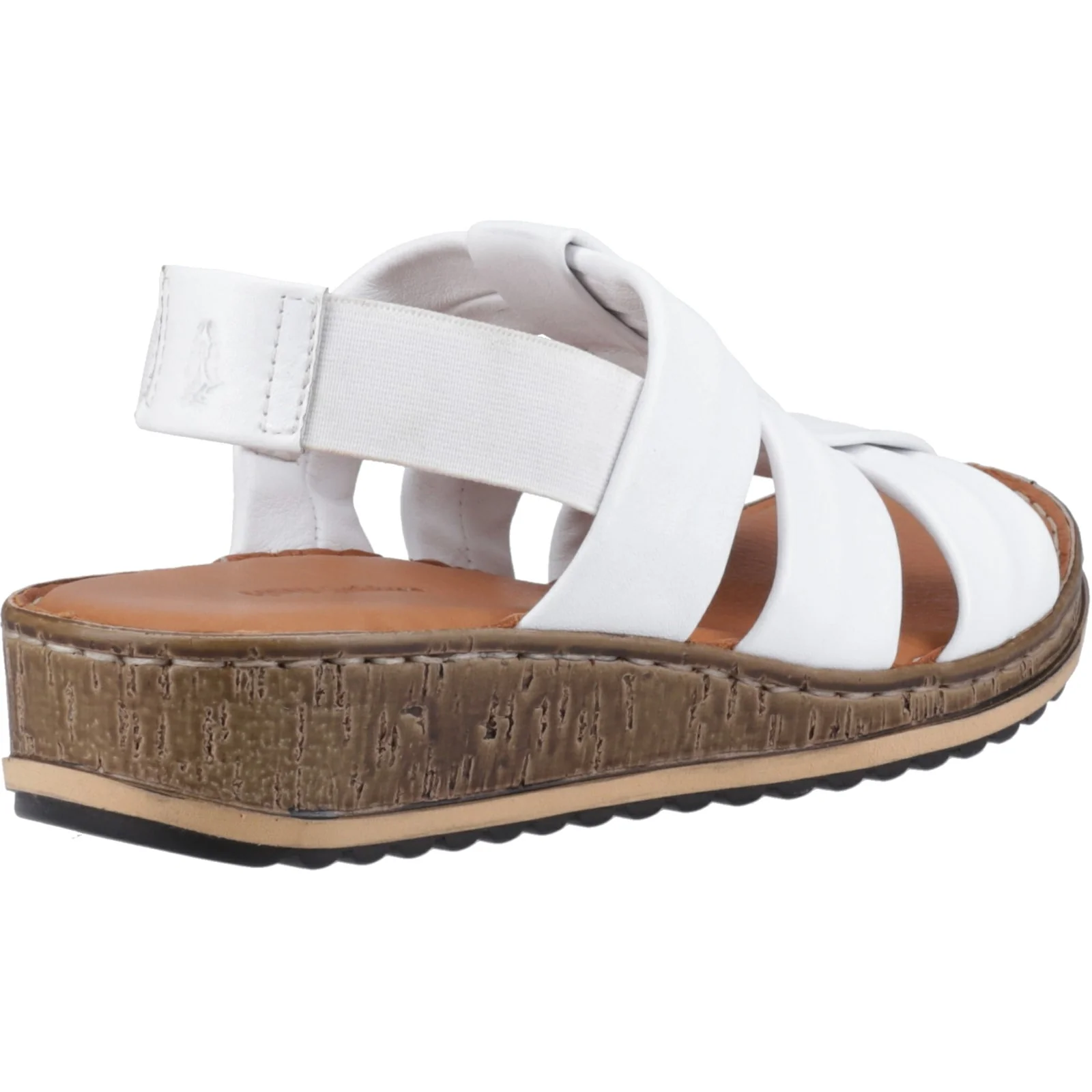 Hush Puppies Womens Eden Wide Fit Sandal White - Image 4