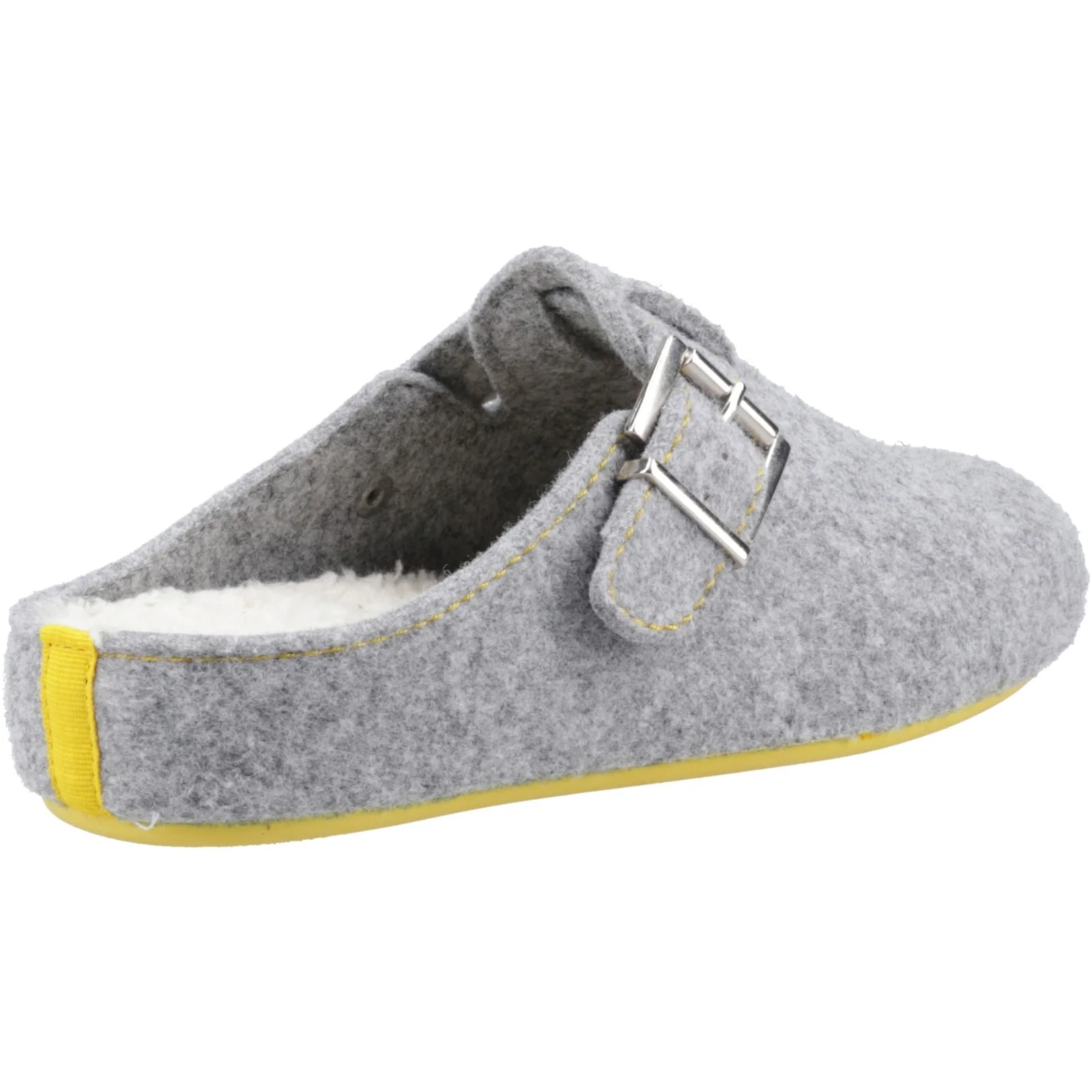 Hush Puppies Womens Good Slipper Buckle Grey - Image 4