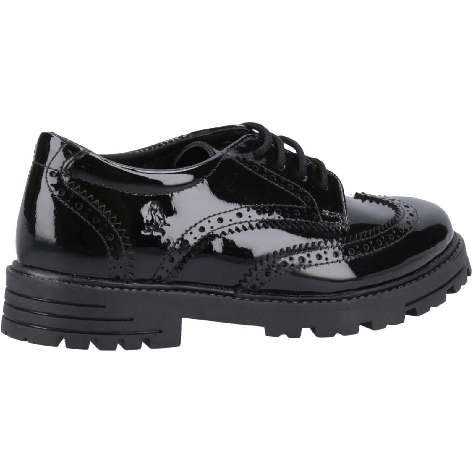 Hush Puppies Womens Maxine Patent Senior Shoe Black - Image 4