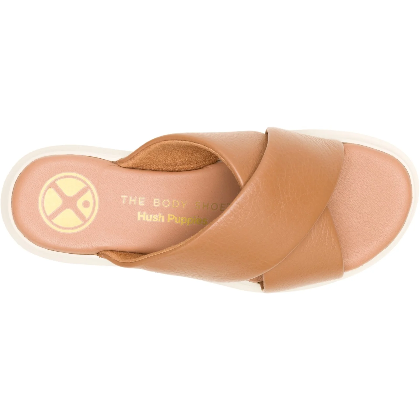 Hush Puppies Womens Uplift Crossover Slide Tan - Image 3