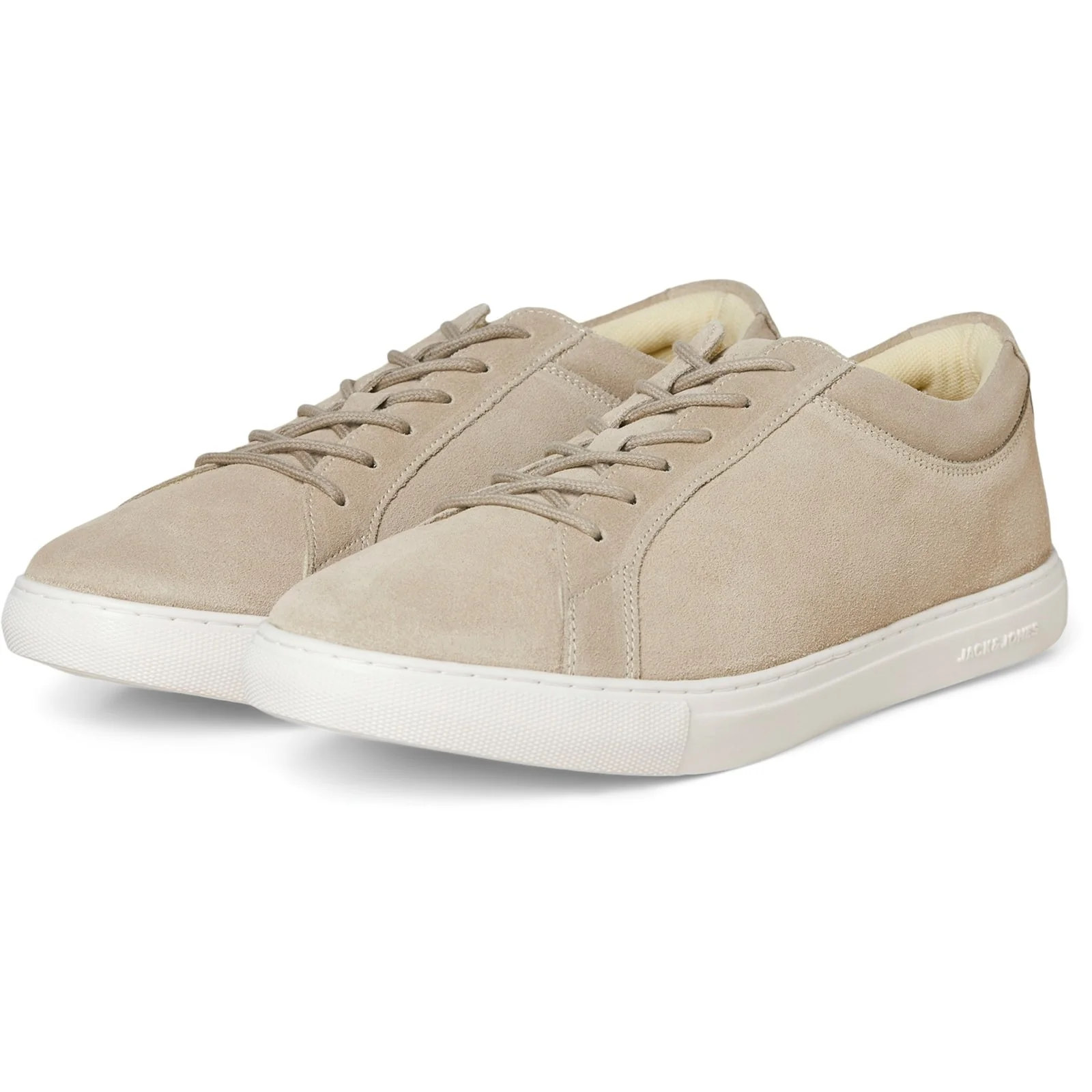 Jack & Jones Mens Galaxy Suede Trainers Plaza Taupe - Image 5