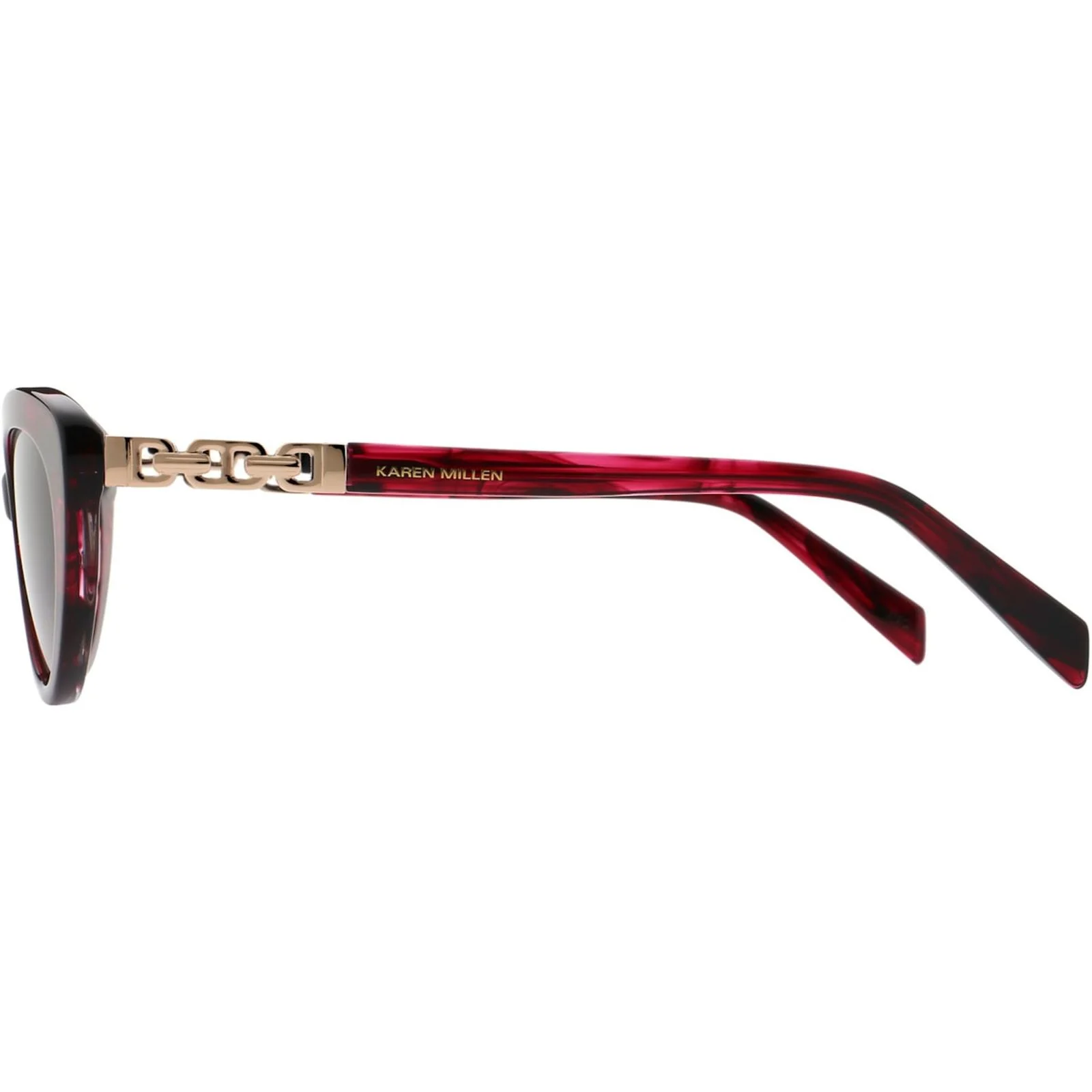 Karen Millen Unisex KM506822053 Sunglasses Red Horn - Image 3