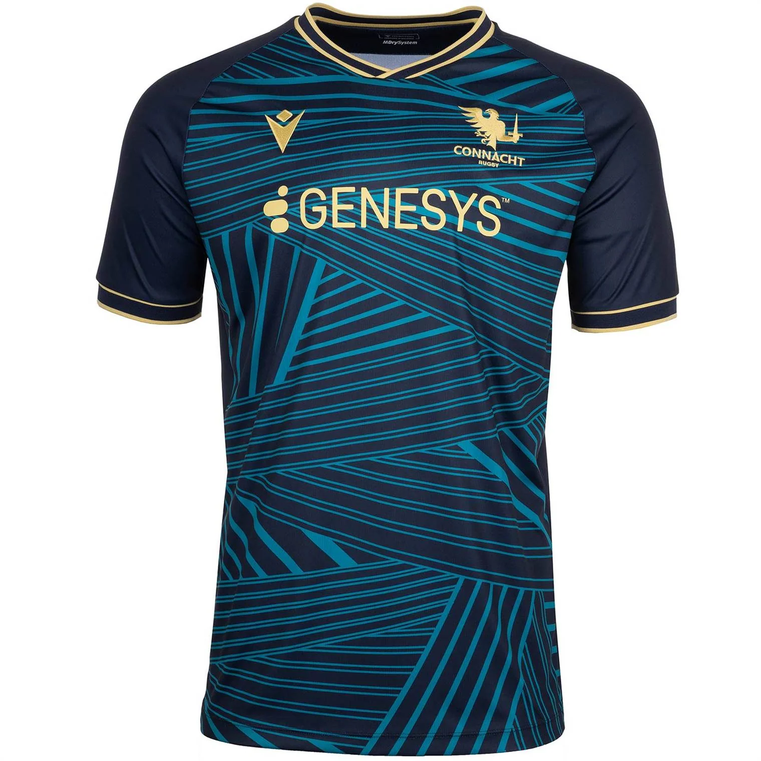 Macron Connacht Rugby 2025/26 Kids Warm Up Short Sleeved Jersey