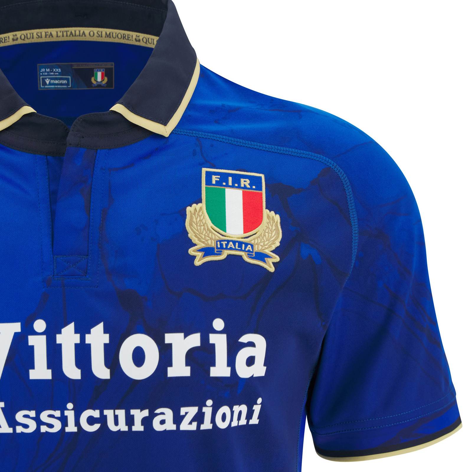 Macron Italy Rugby 2025/26 Kids Short Sleeved Home Jersey - Image 3