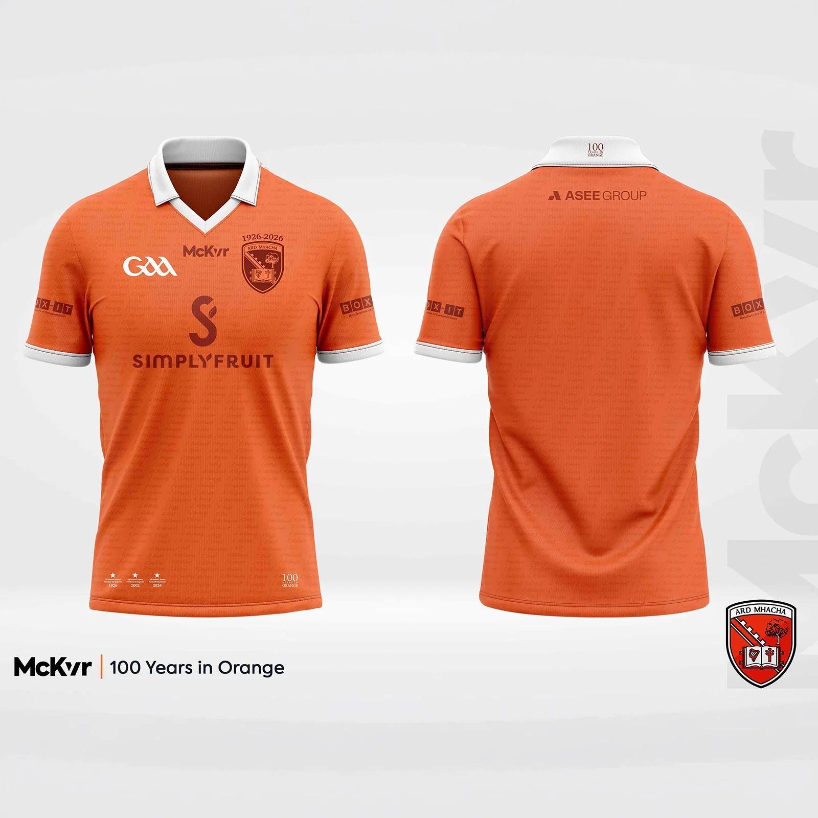 McKeever Armagh GAA Commemorative 100 Year Anniversary Player Fit Jersey - Image 3