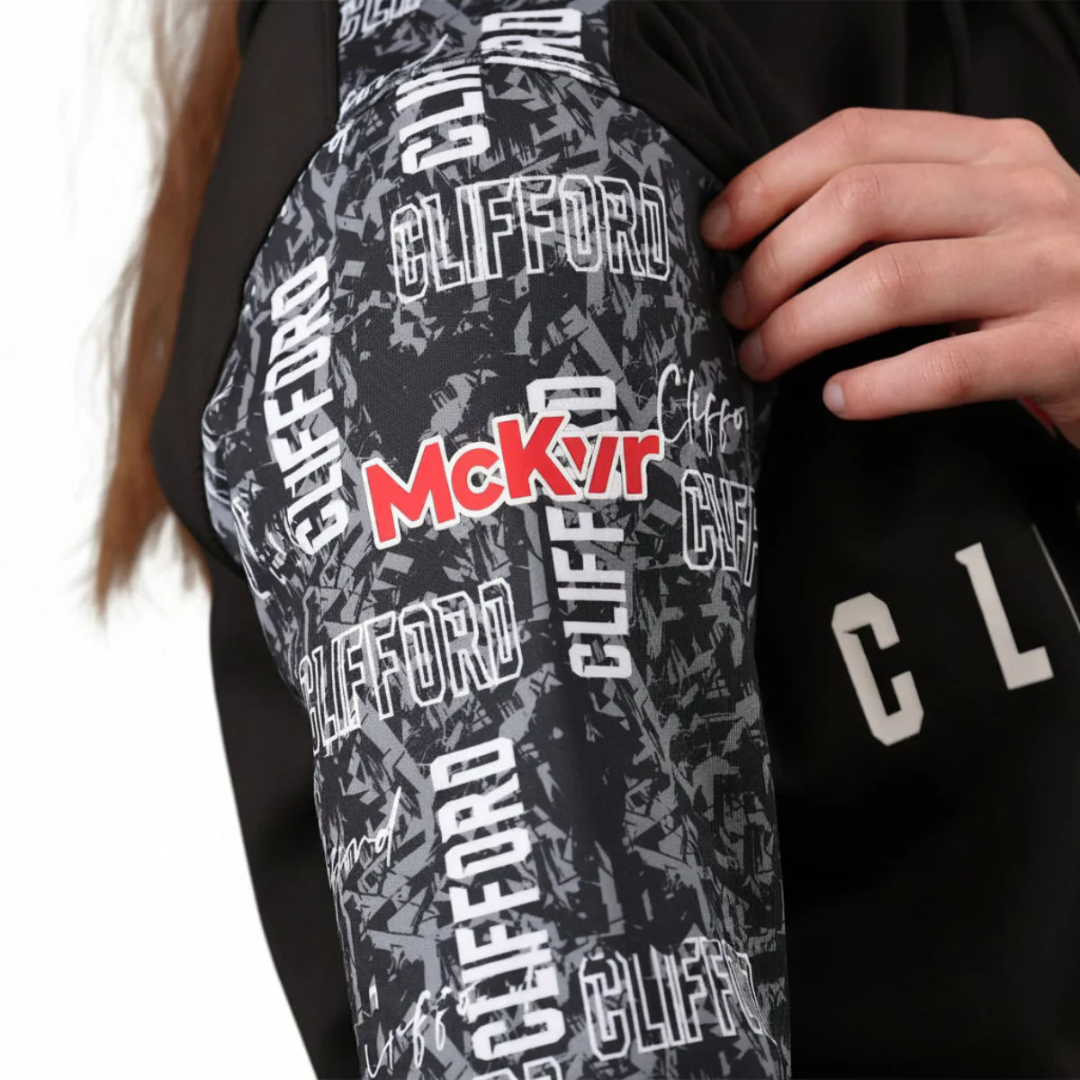 McKeever Clifford Kids Poly Hoodie – Black - Image 3