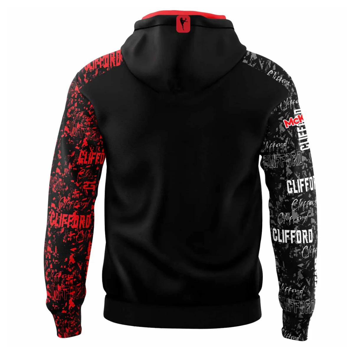 McKeever Clifford Kids Poly Hoodie – Black - Image 6