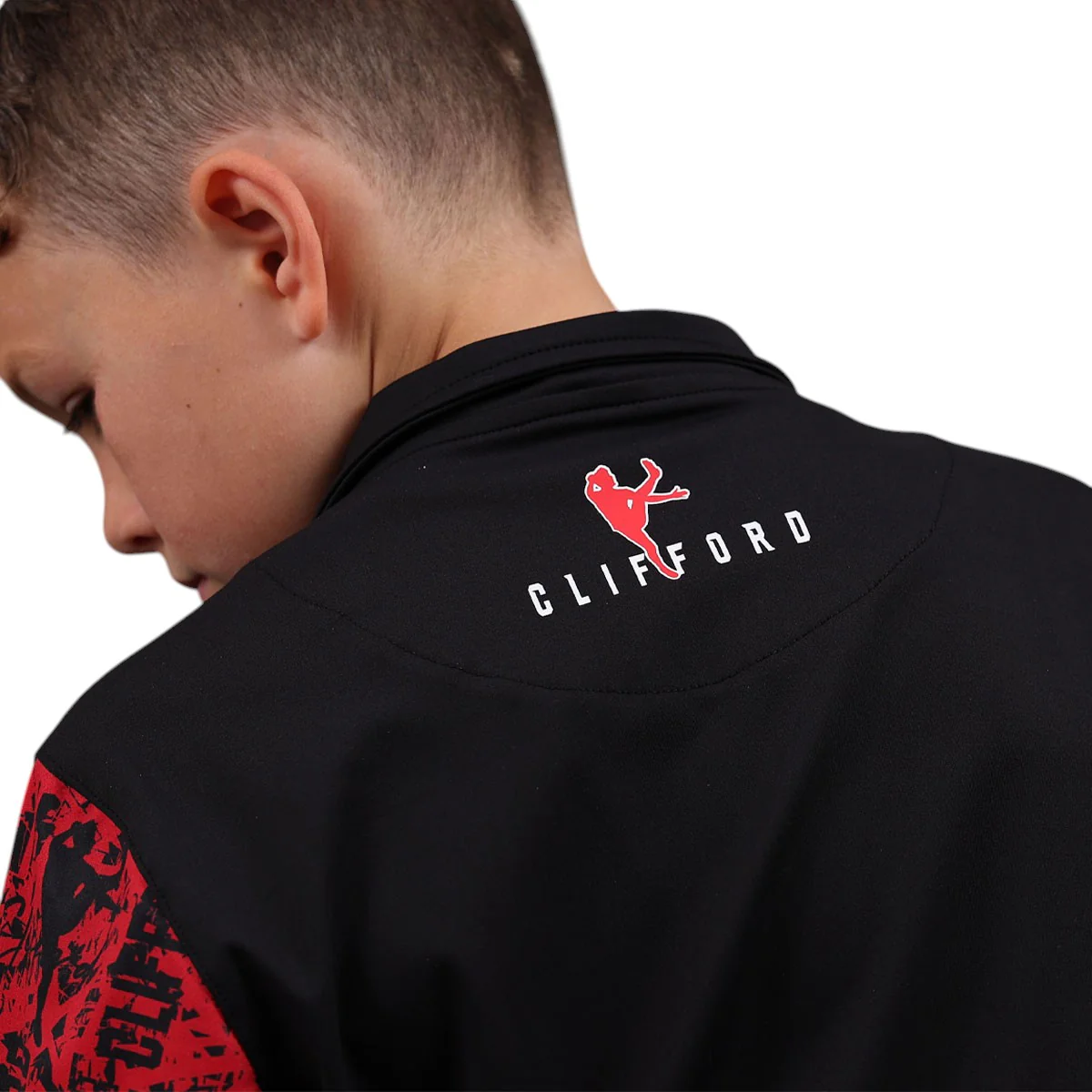 McKeever Clifford Kids Quarter Zip Top – Black - Image 2