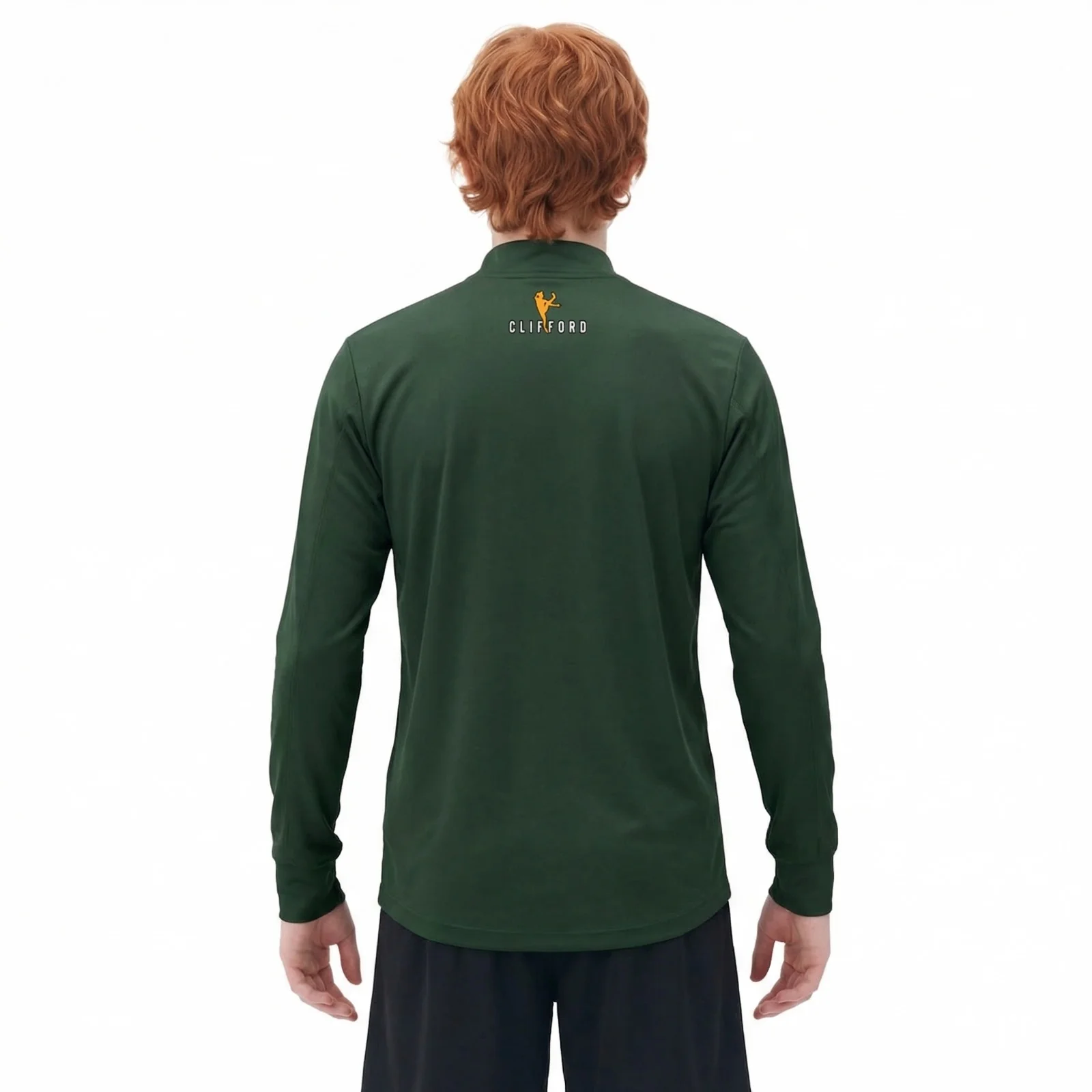 McKeever Clifford Kids Quarter Zip Top - Green - Image 2