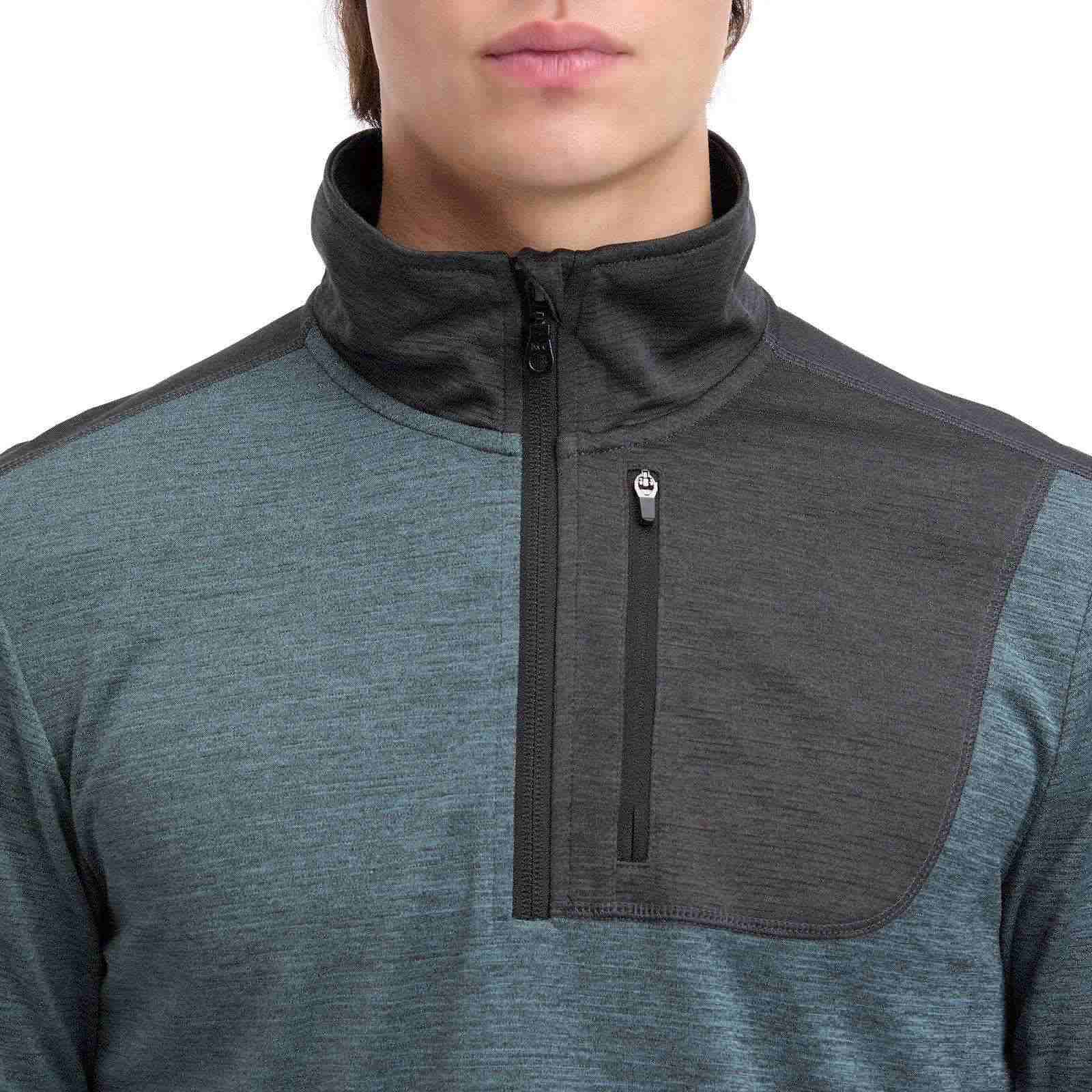 Mckinley Mens Blake III Melange Half Zip Top - Image 3