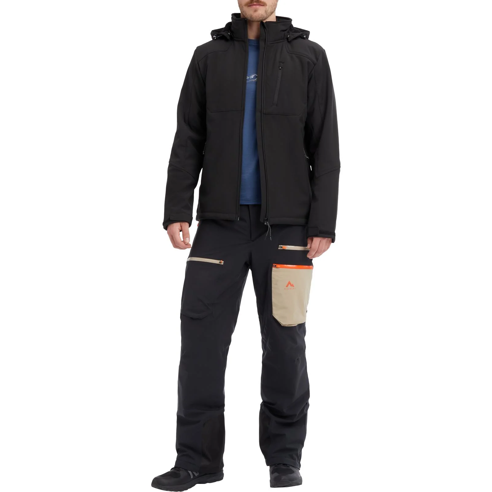 McKinley Tura III Mens Full-Zip Softshell Hooded Jacket - Image 5