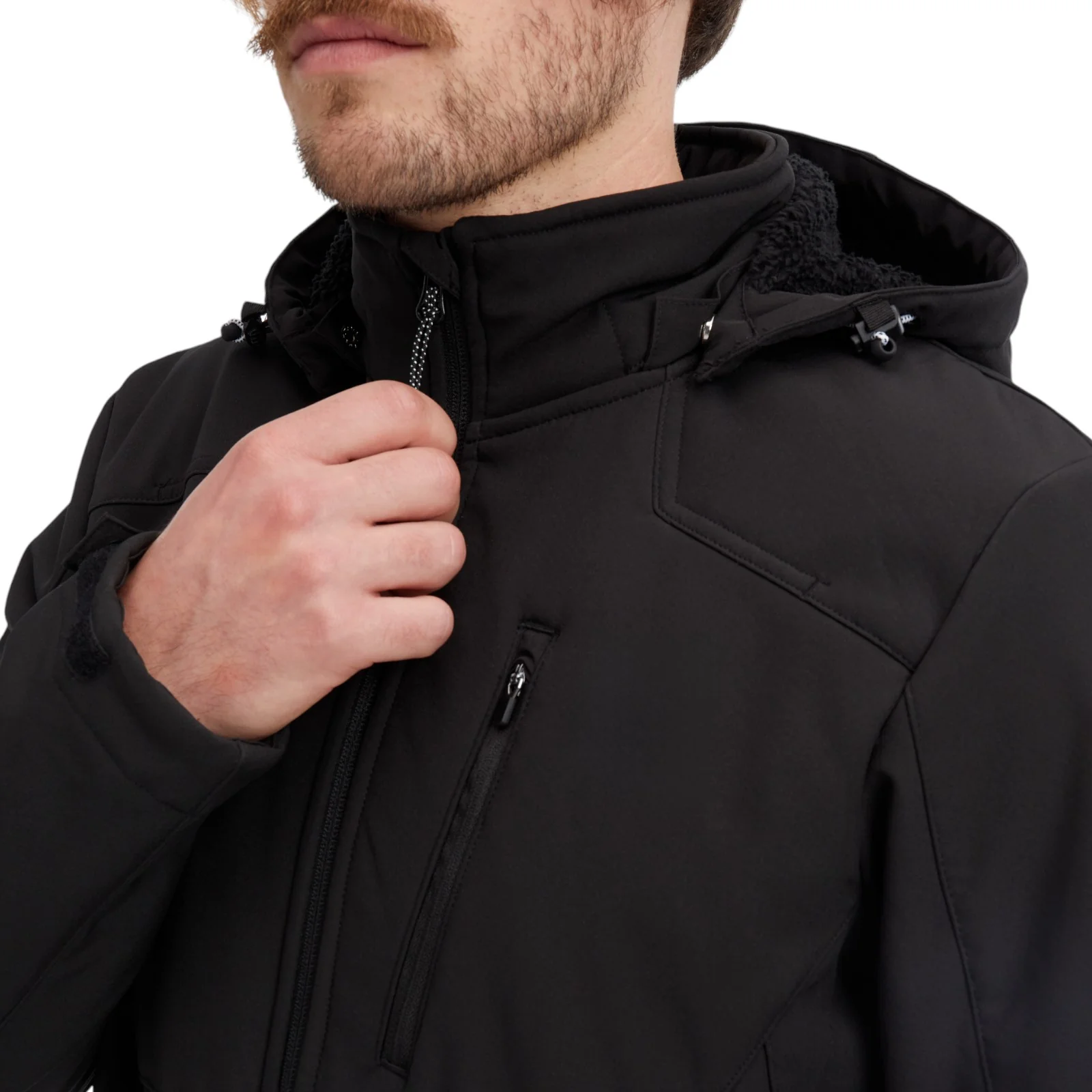 McKinley Tura III Mens Full-Zip Softshell Hooded Jacket - Image 7