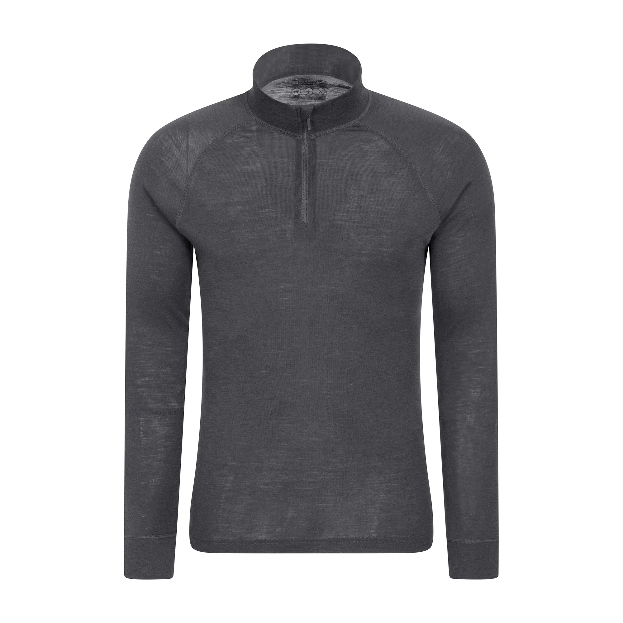 Mountain Warehouse Mens Merino II Base Layer Top Grey