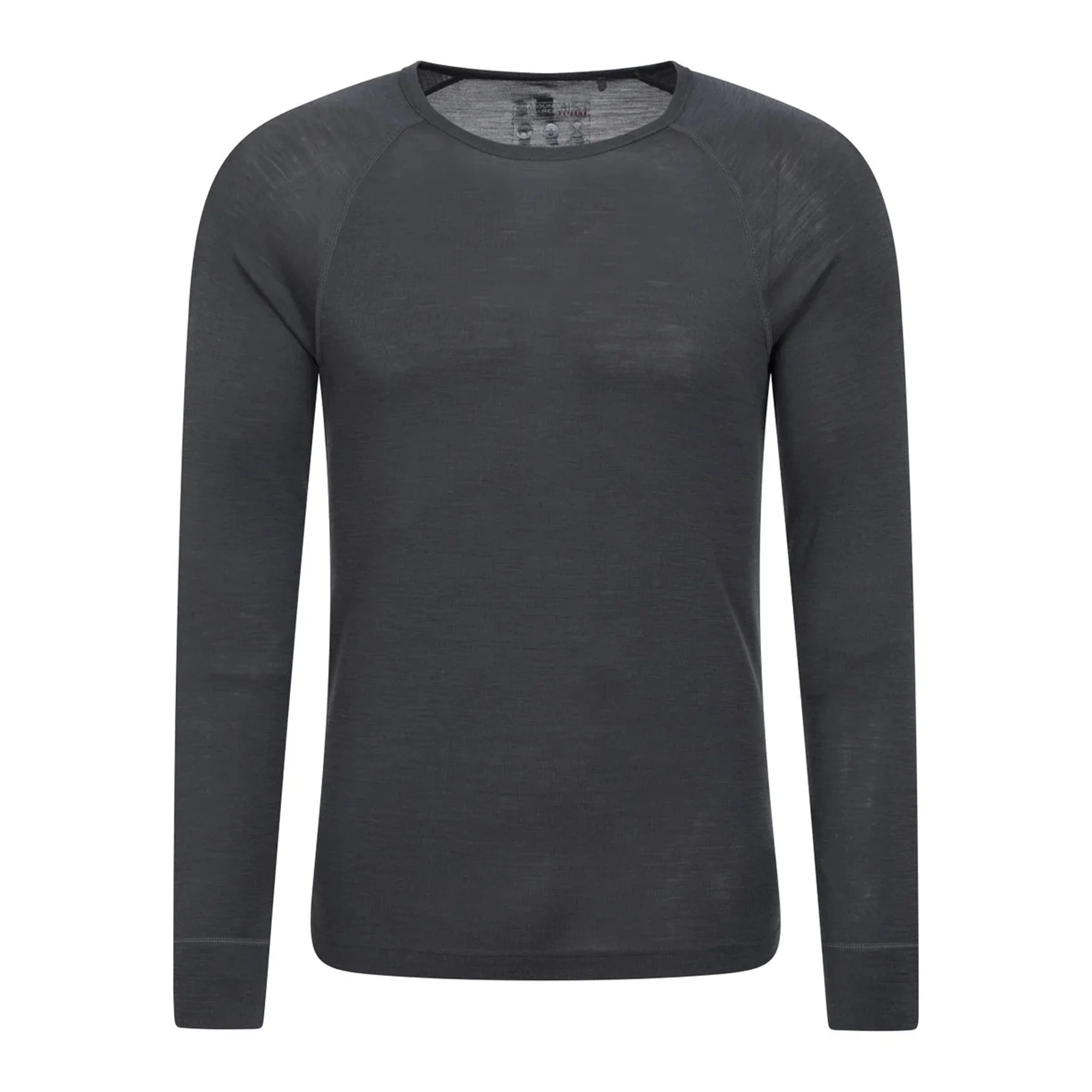 Mountain Warehouse Mens Merino Wool Thermal Top Dark Grey