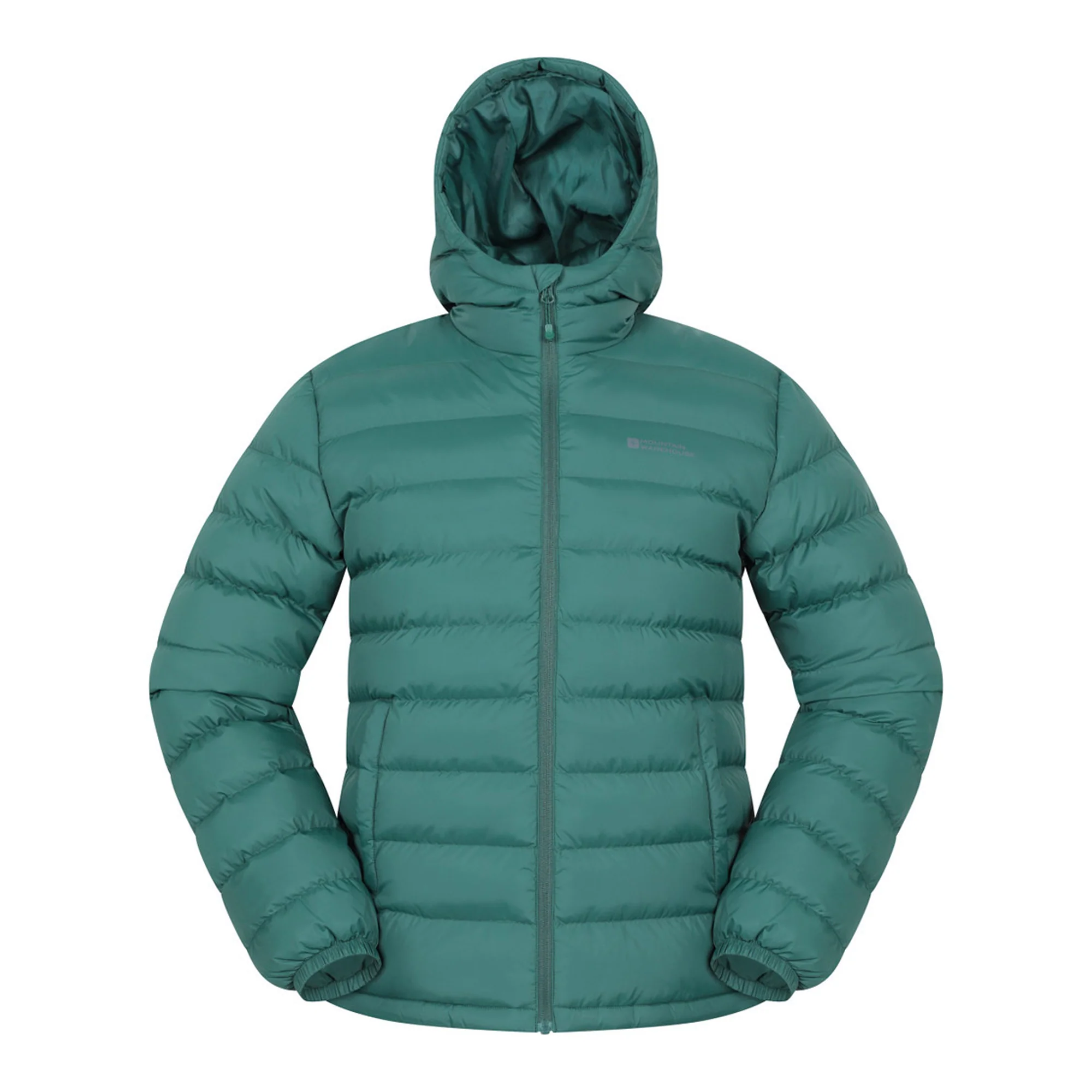 Mountain Warehouse Mens Seasons II Camo Padded Jacket Bright Green