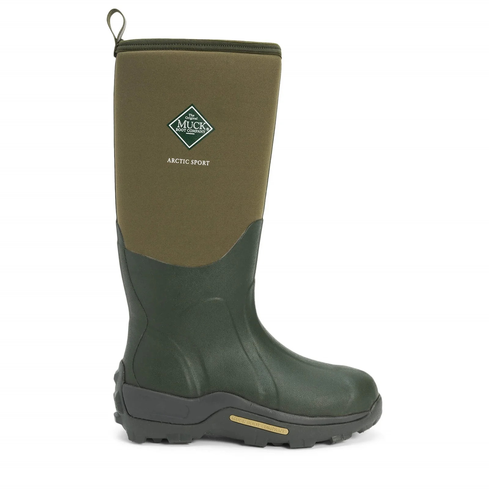 Muck Boots Unisex Arctic Sport Pull On Wellington Boot Moss