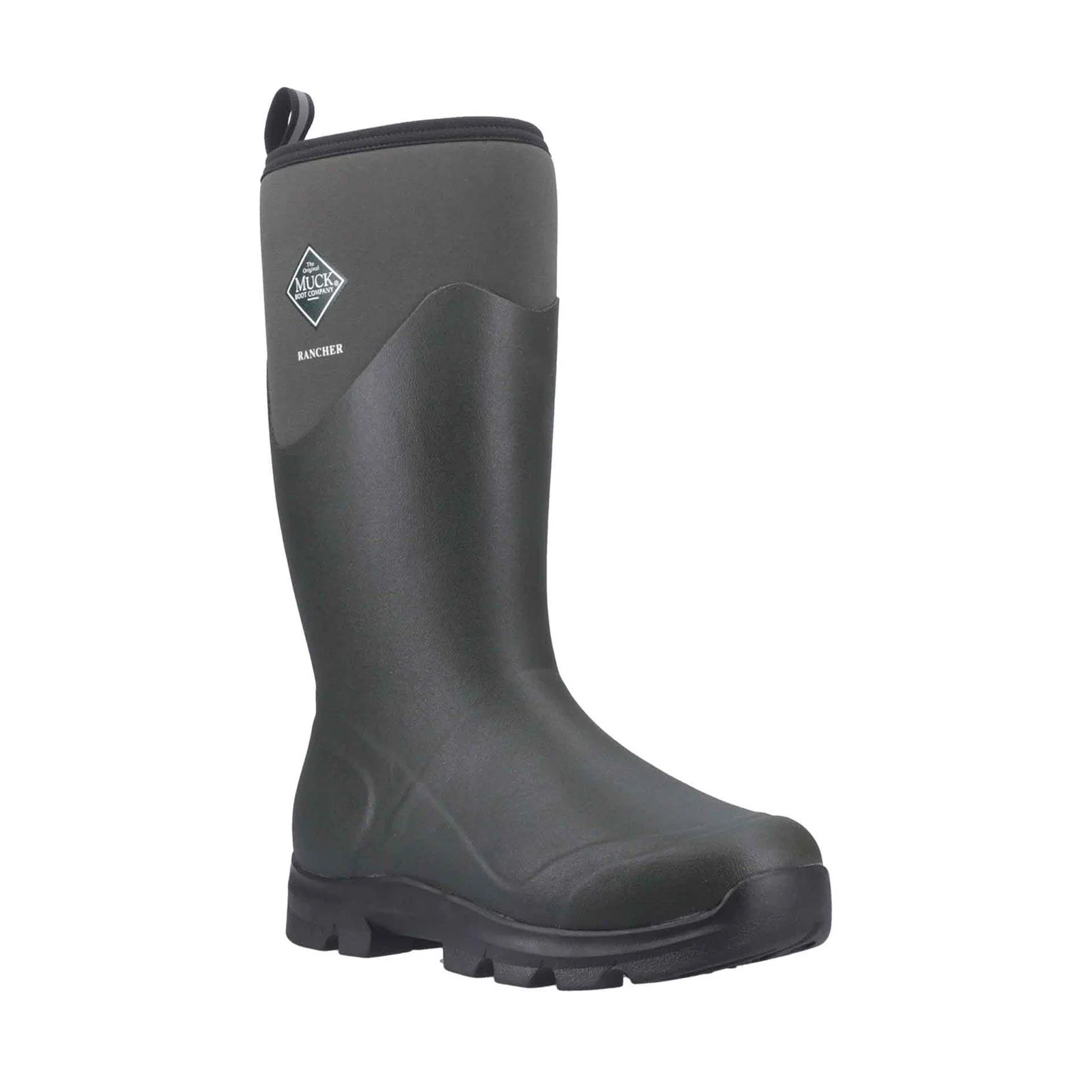 Muck Boots Mens Rancher Wellington Dusty Olive/Black - Image 6