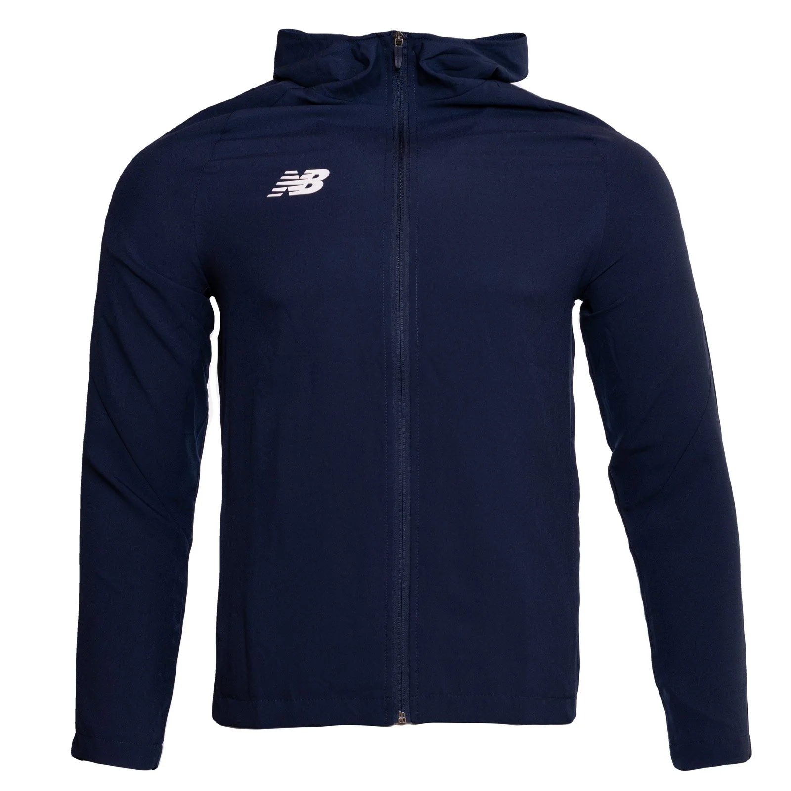 New Balance Mens Training Full-Zip Rain Jacket - Navy