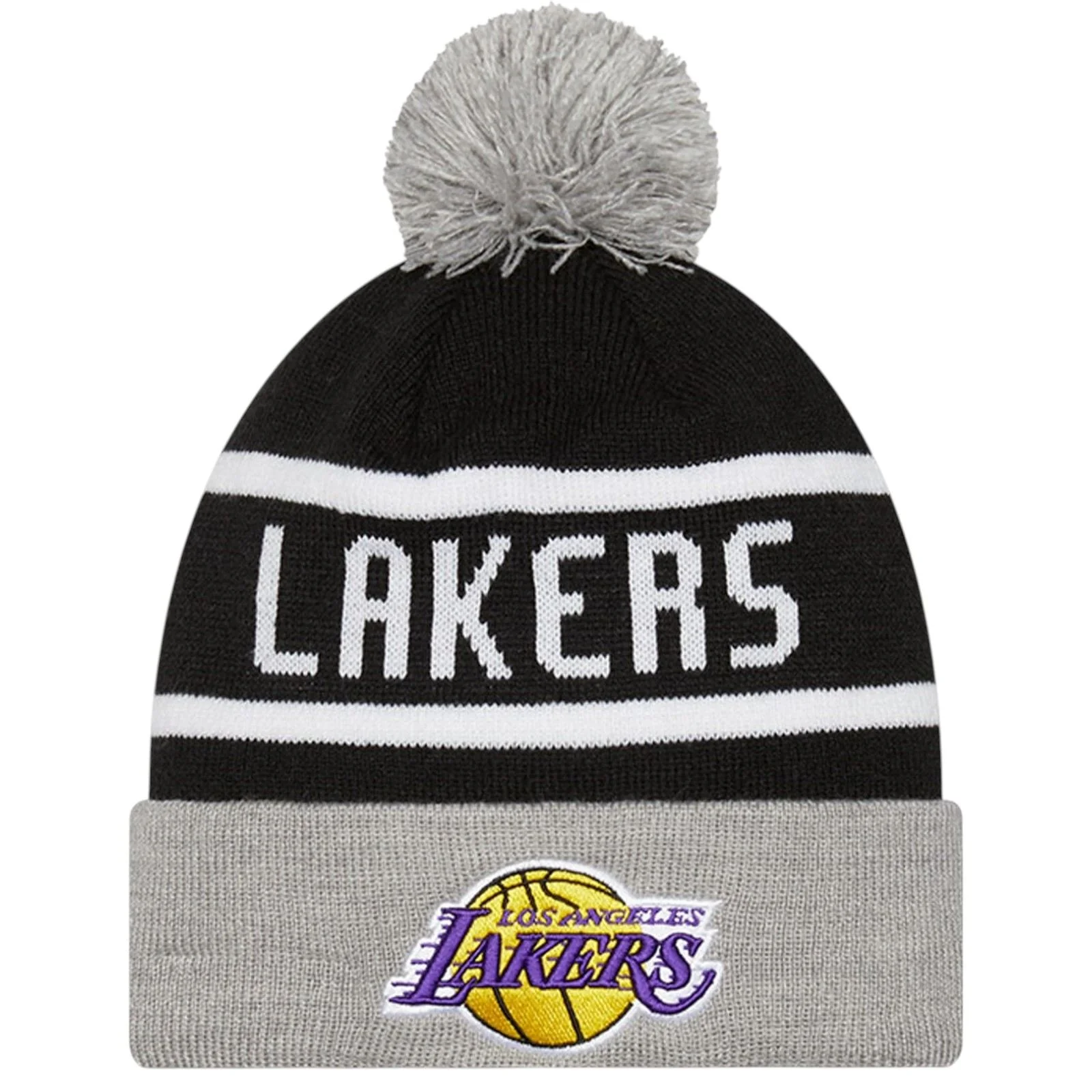 New Era Los Angeles Lakers NBA Jake Cuff Knit Bobble Hat