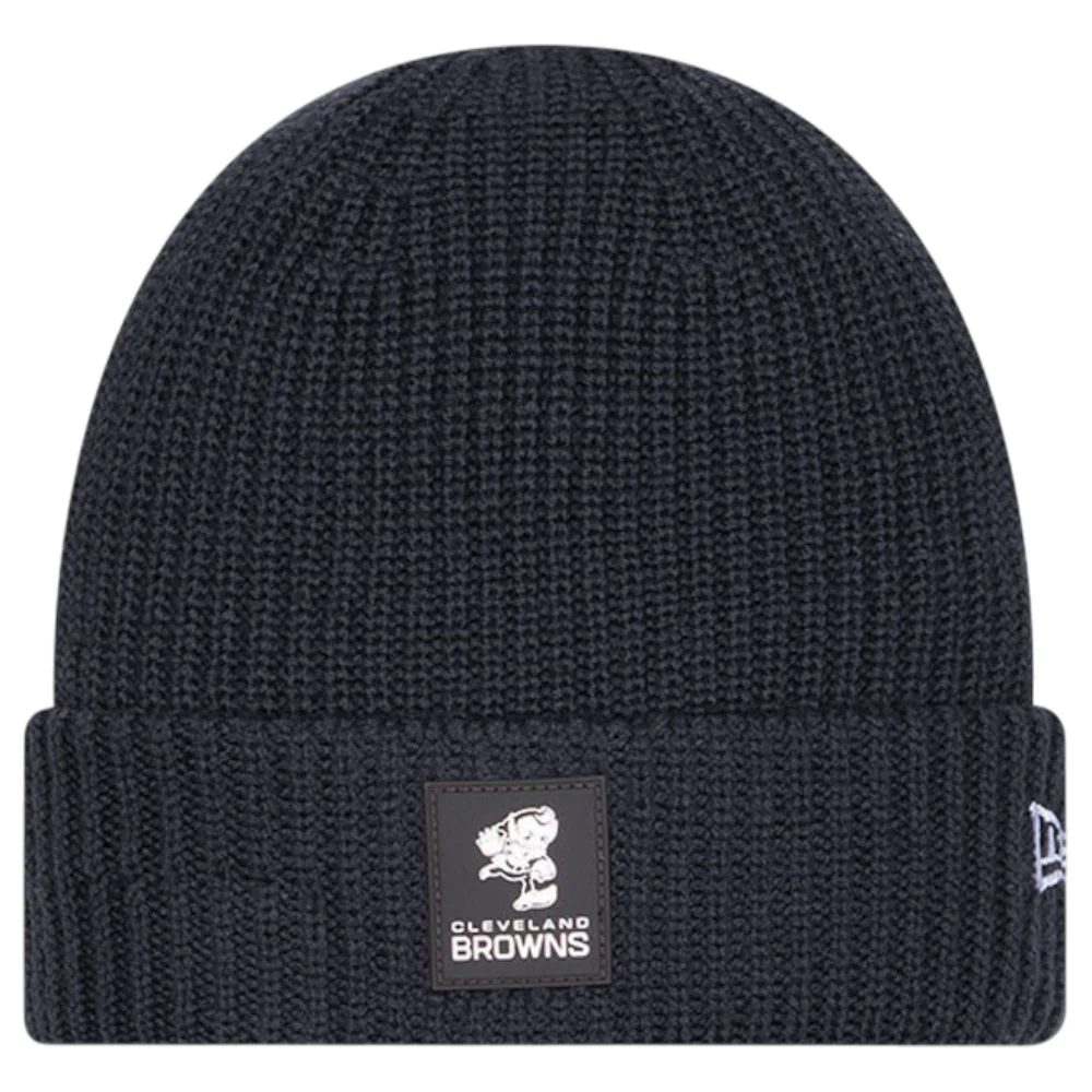 New Era NFL Sideline 2025 Browns Knit Beanie Hat