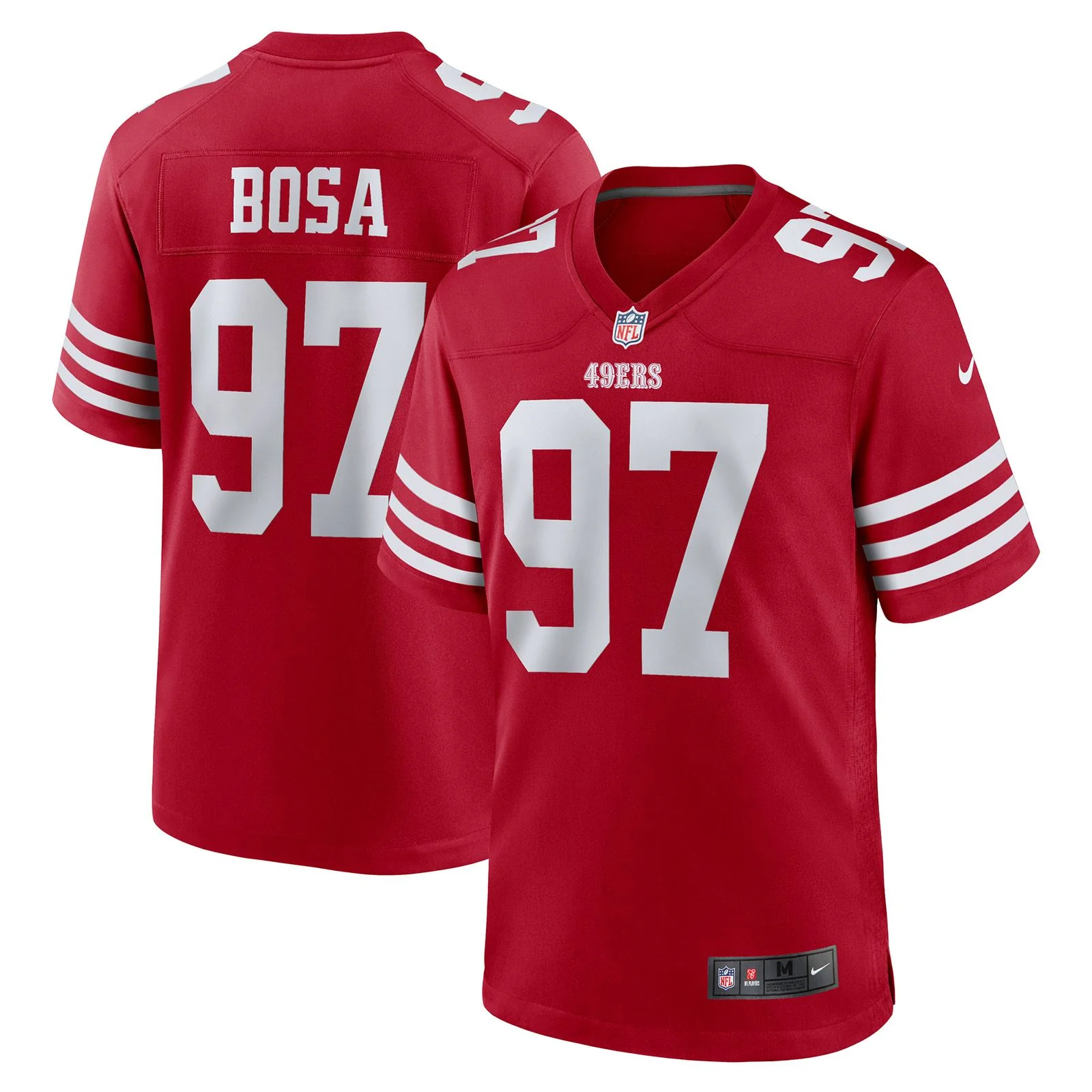Nike 49ers Boda 97 Home Game Team Jersey - Image 3