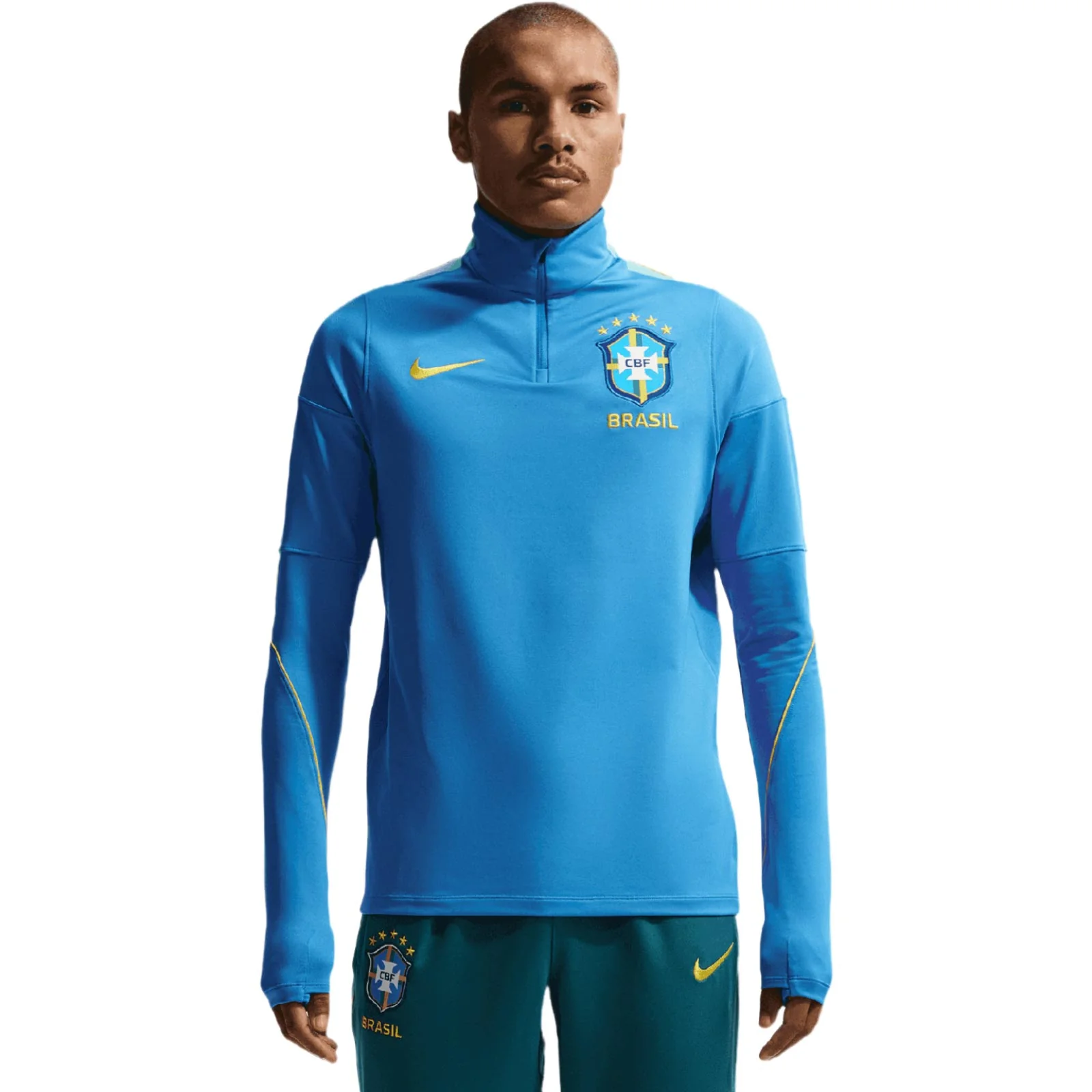 Nike Mens Brazil World Cup 2026 Strike Dri-FIT Soccer Drill Top