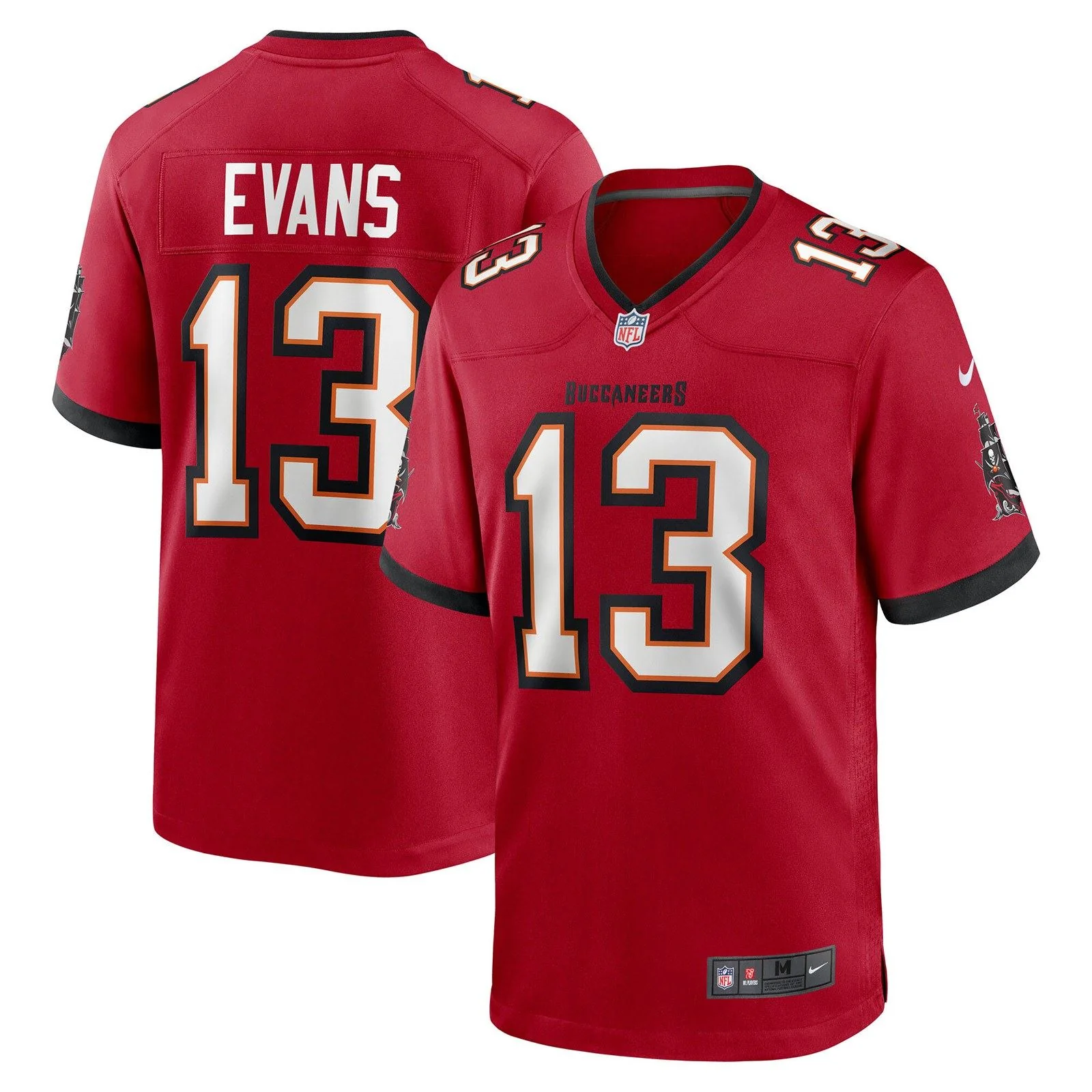 Nike Buccaneers Evans 13 Home Game Team Jersey - Image 3