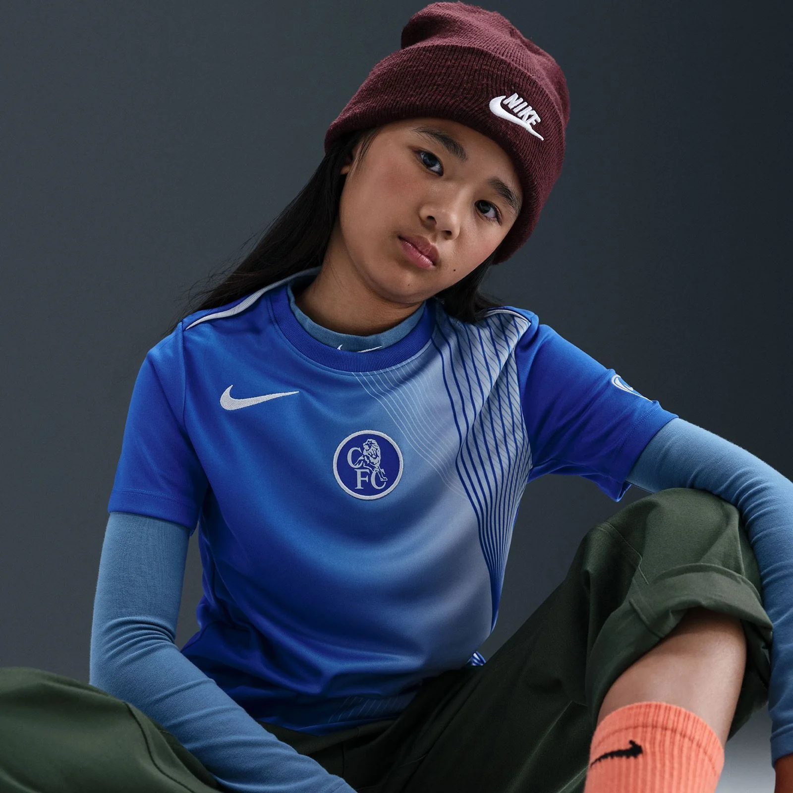Nike Chelsea FC Academy Pro Third Kids Dri-FIT Soccer Pre-Match Top - Image 5